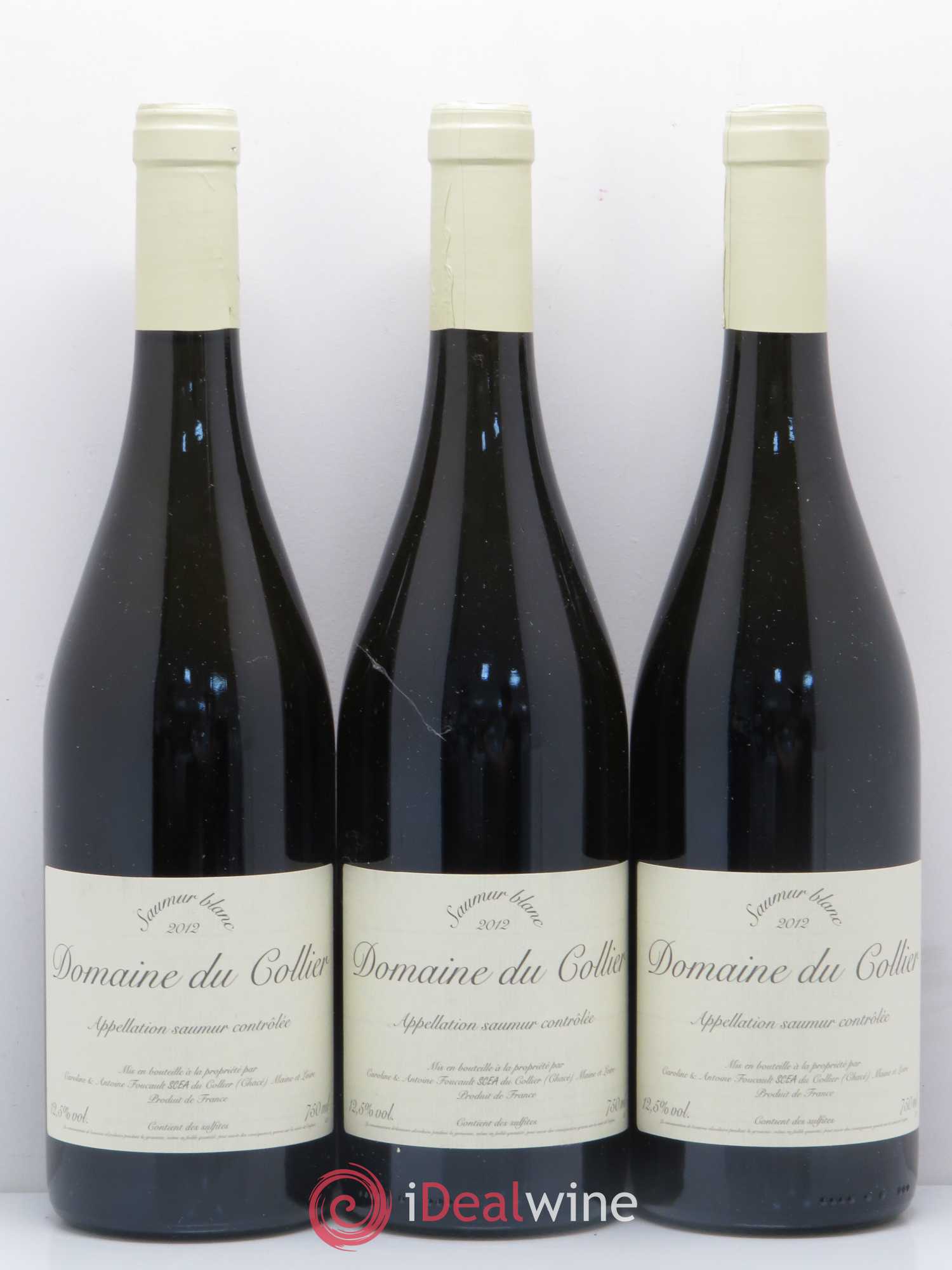 Saumur Domaine du Collier 2012 - Lot de 3 bouteilles - 0