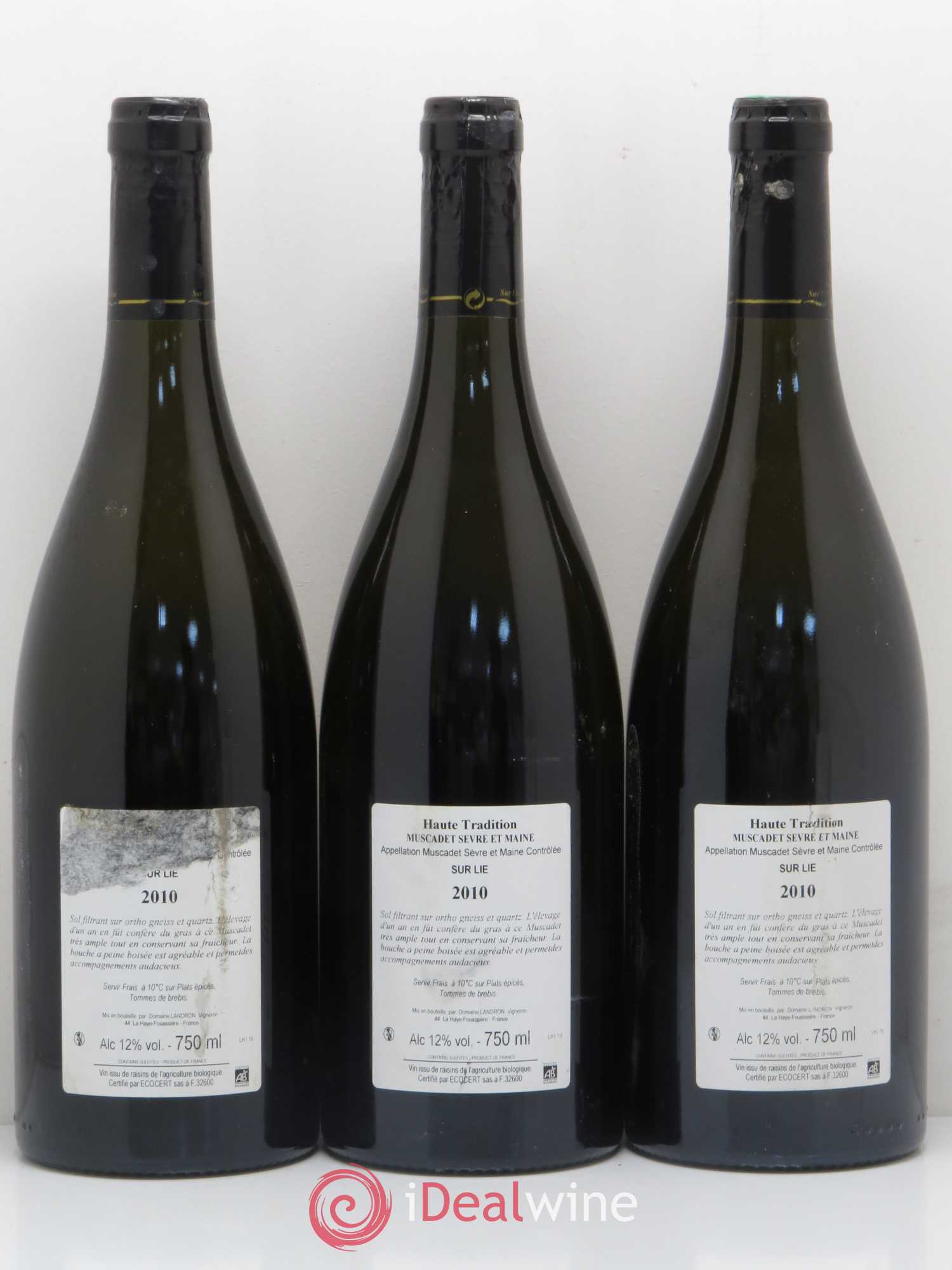 Muscadet-Sèvre-et-Maine Haute Tradition Jo Landron (sans prix de réserve) 2010 - Lot de 7 bouteilles - 4