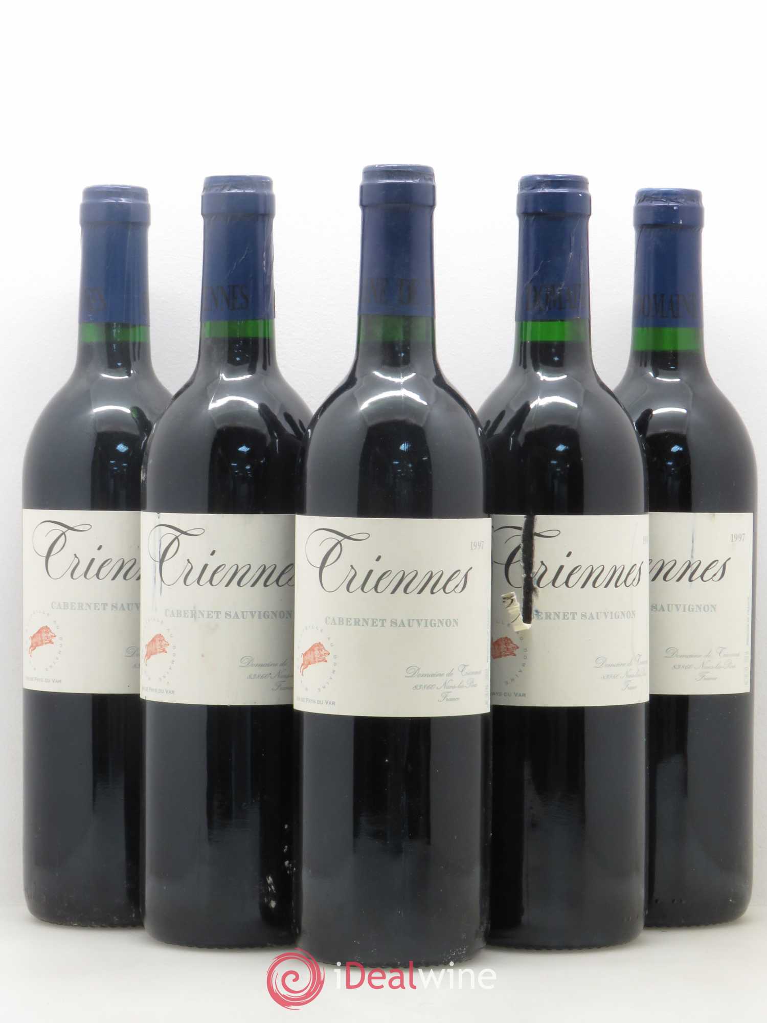 Var Triennes Cabernet Sauvignon 1997 - Posten von 5 Flaschen - 0