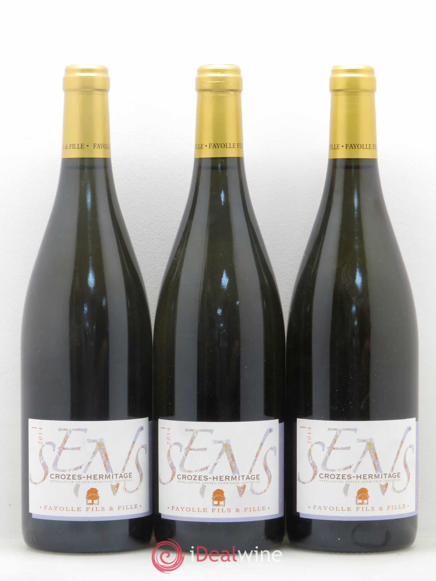 Crozes-Hermitage Sens Domaine Fayolle Fils et Fille 2014 - Posten von 6 Flaschen - 2