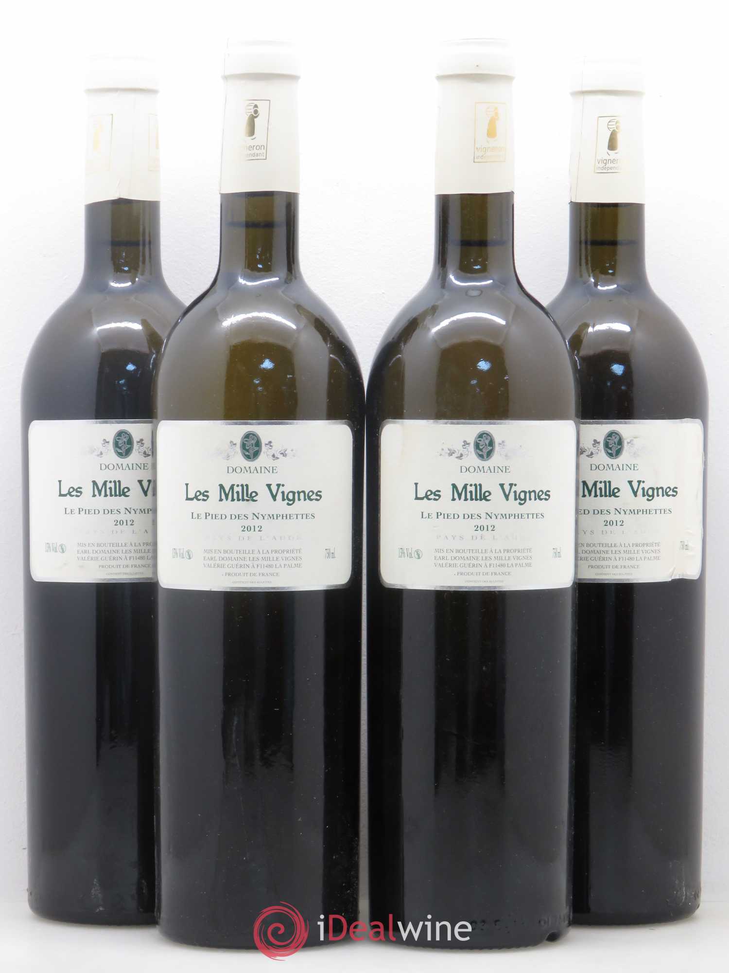Divers Fitou Le Pied Des Nymphettes Domaine Les Mille Vignes 2012 - Posten von 4 Flaschen - 0