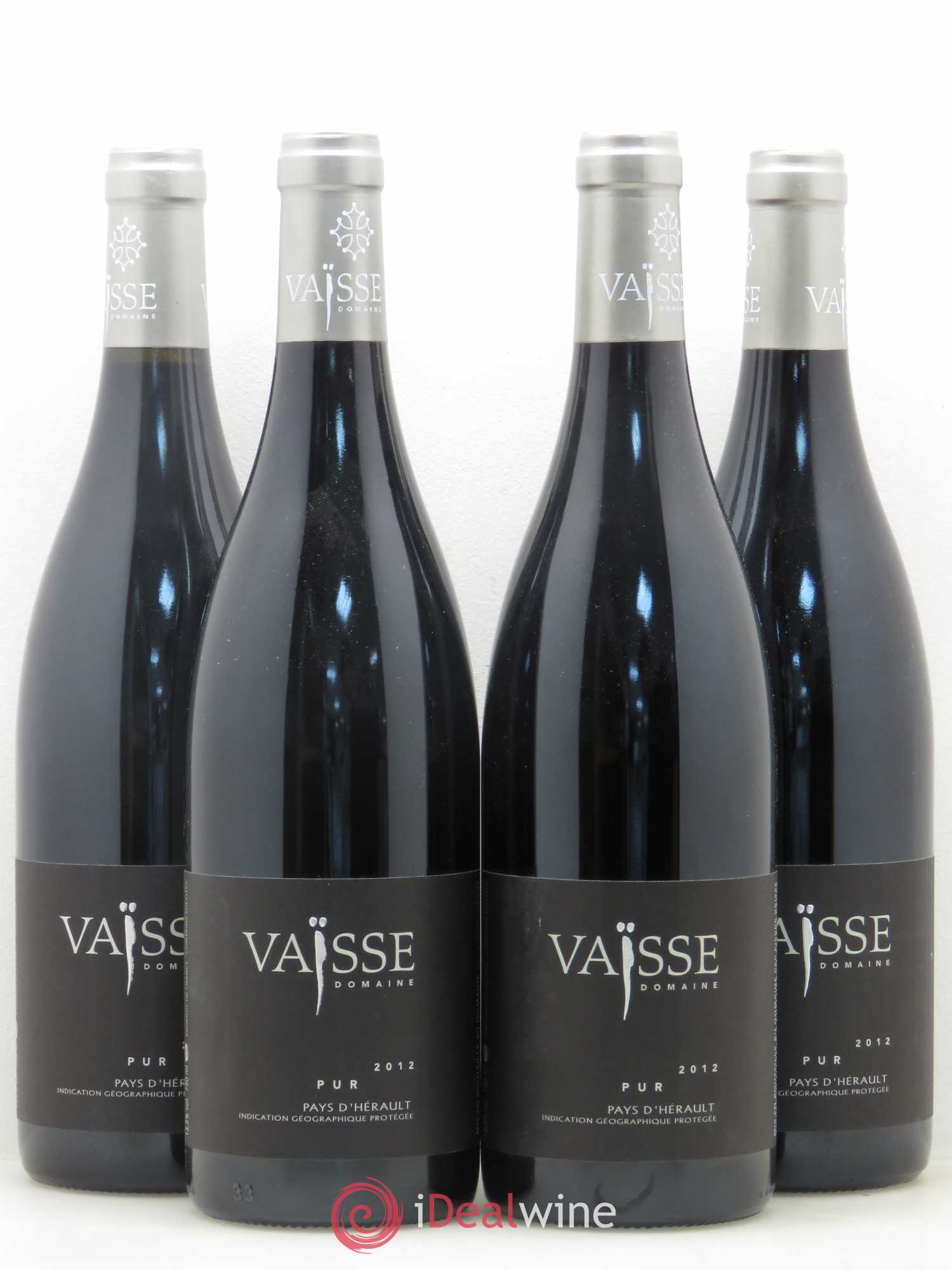 Pays d'Hérault Pur Domaine Vaisse 2012 - Posten von 4 Flaschen - 0