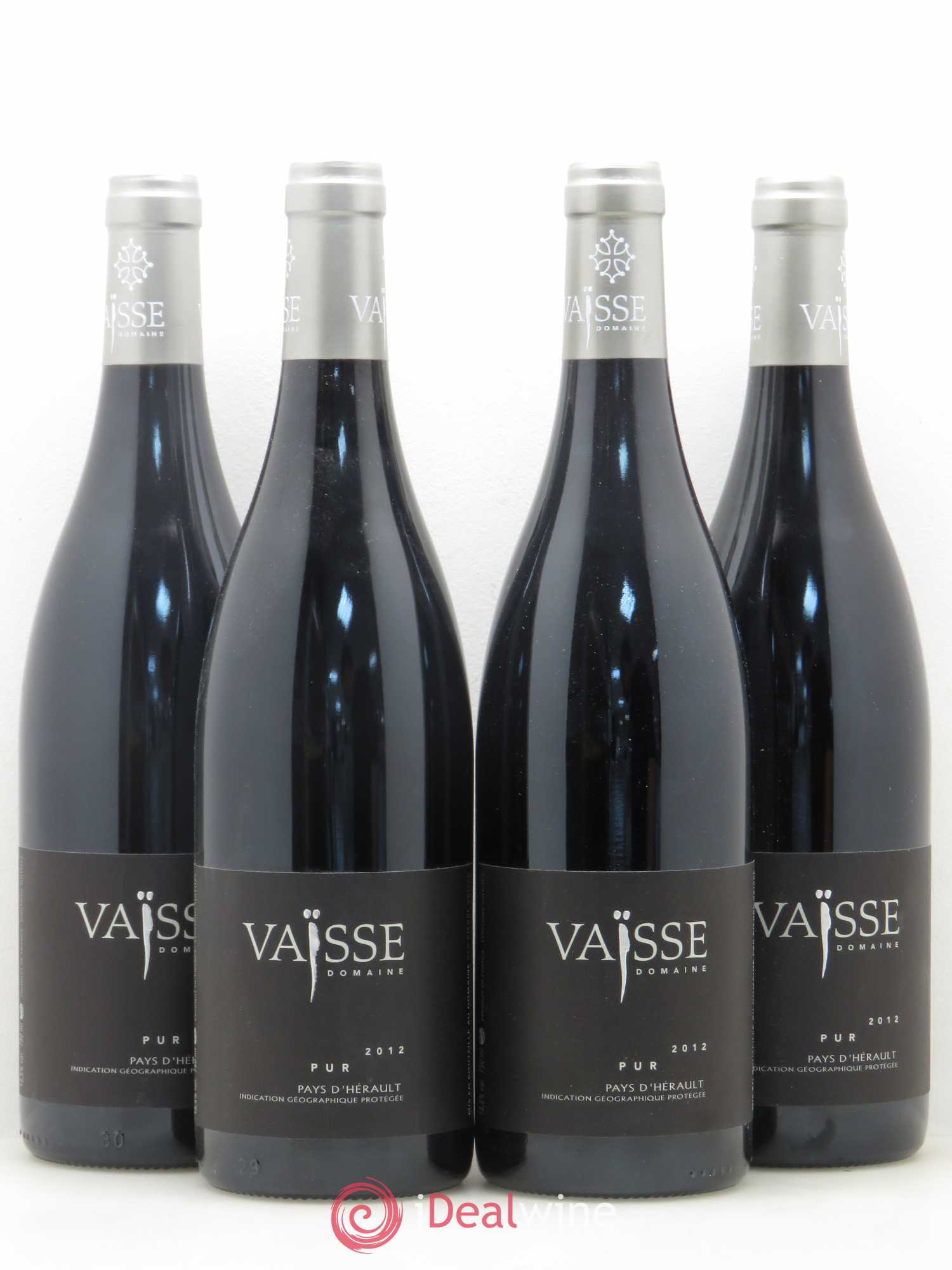 Pays d'Hérault Pur Domaine Vaisse 2012 - Posten von 4 Flaschen - 0