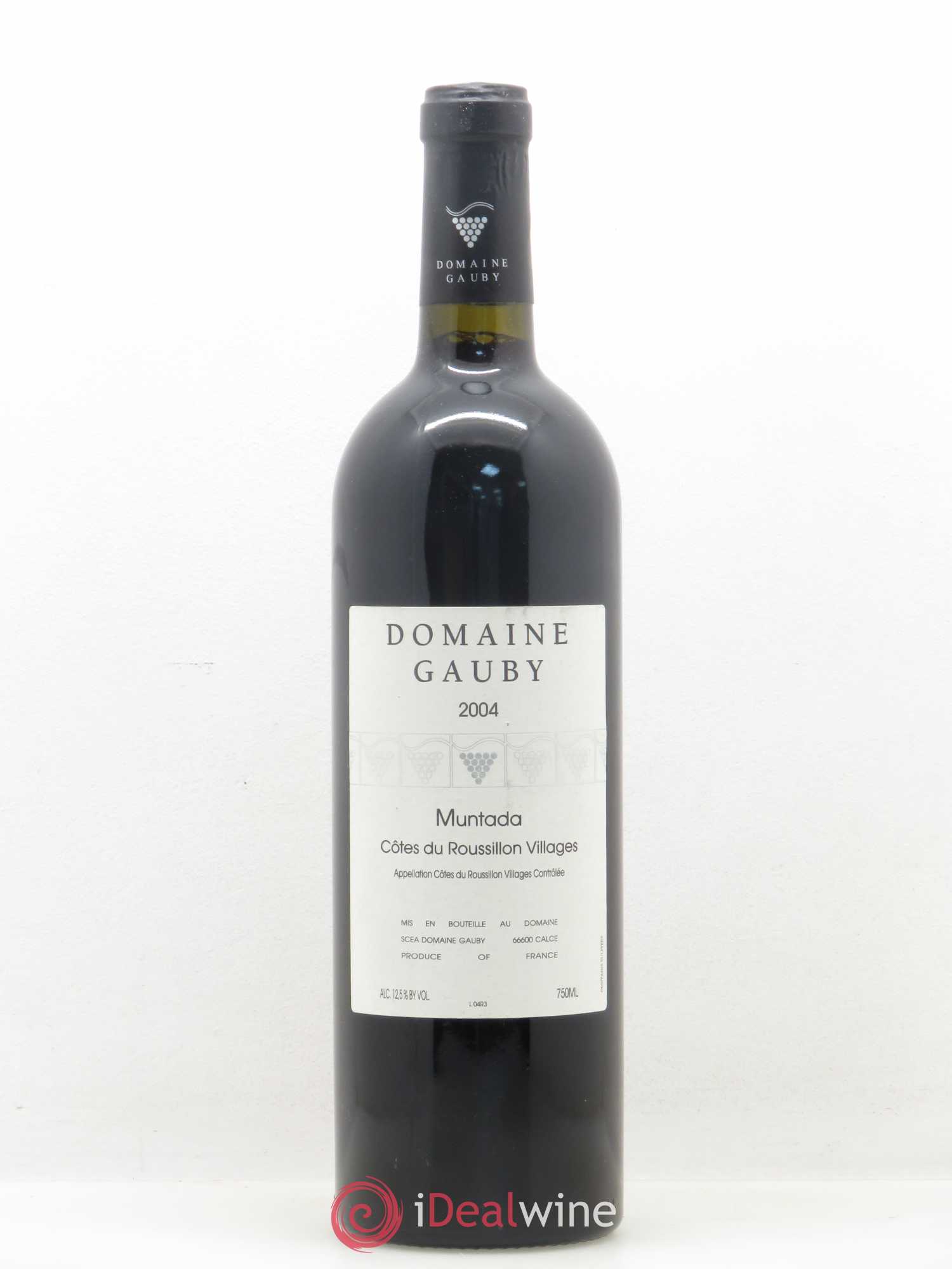 Côtes Catalanes (anciennement Côtes du Roussillon Villages) La Muntada Gauby (Domaine) 2004 - Lot de 1 bouteille - 0