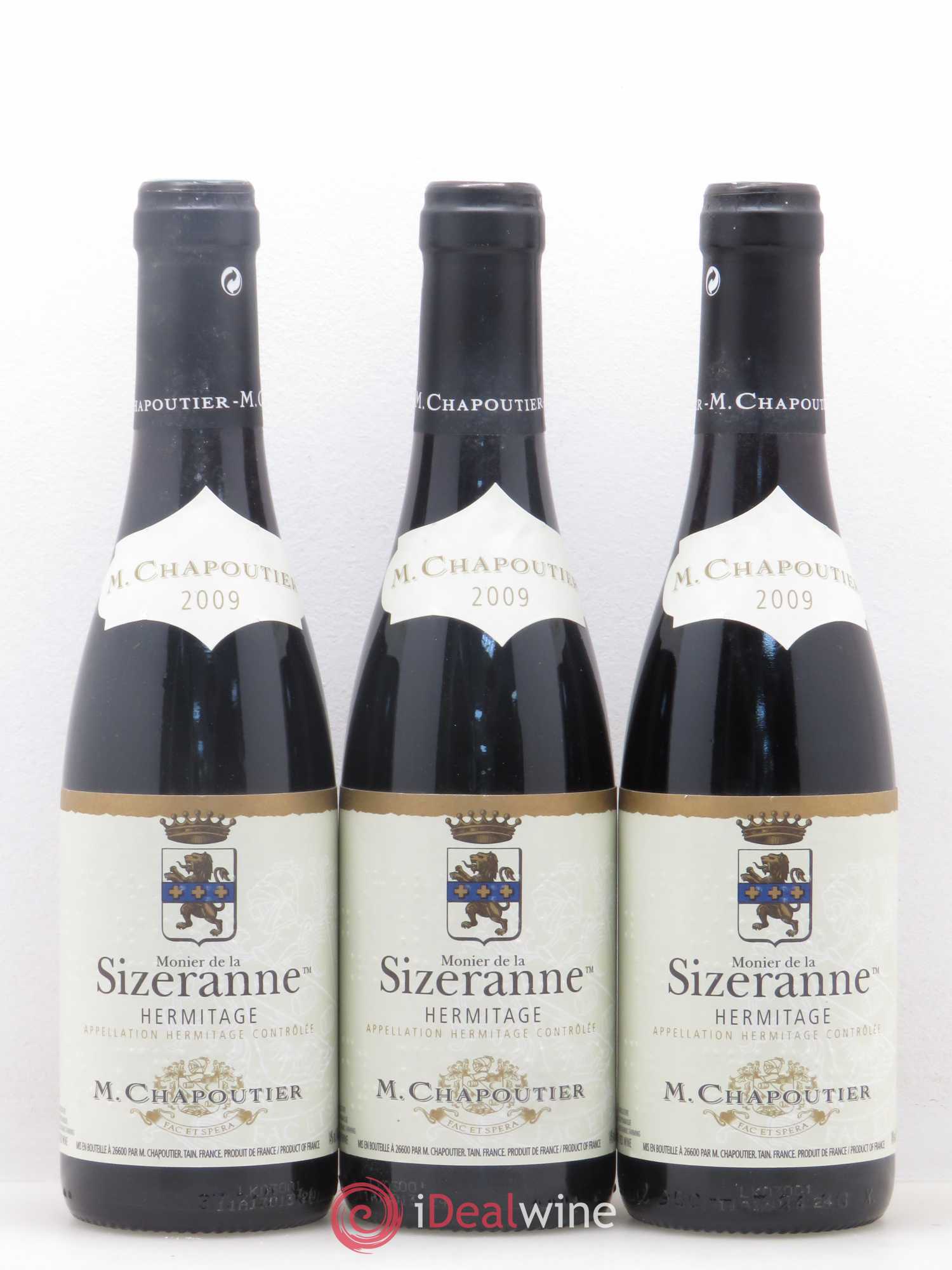 Hermitage Monier de La Sizeranne Chapoutier 2009 - Lot de 6 demi bouteilles - 2