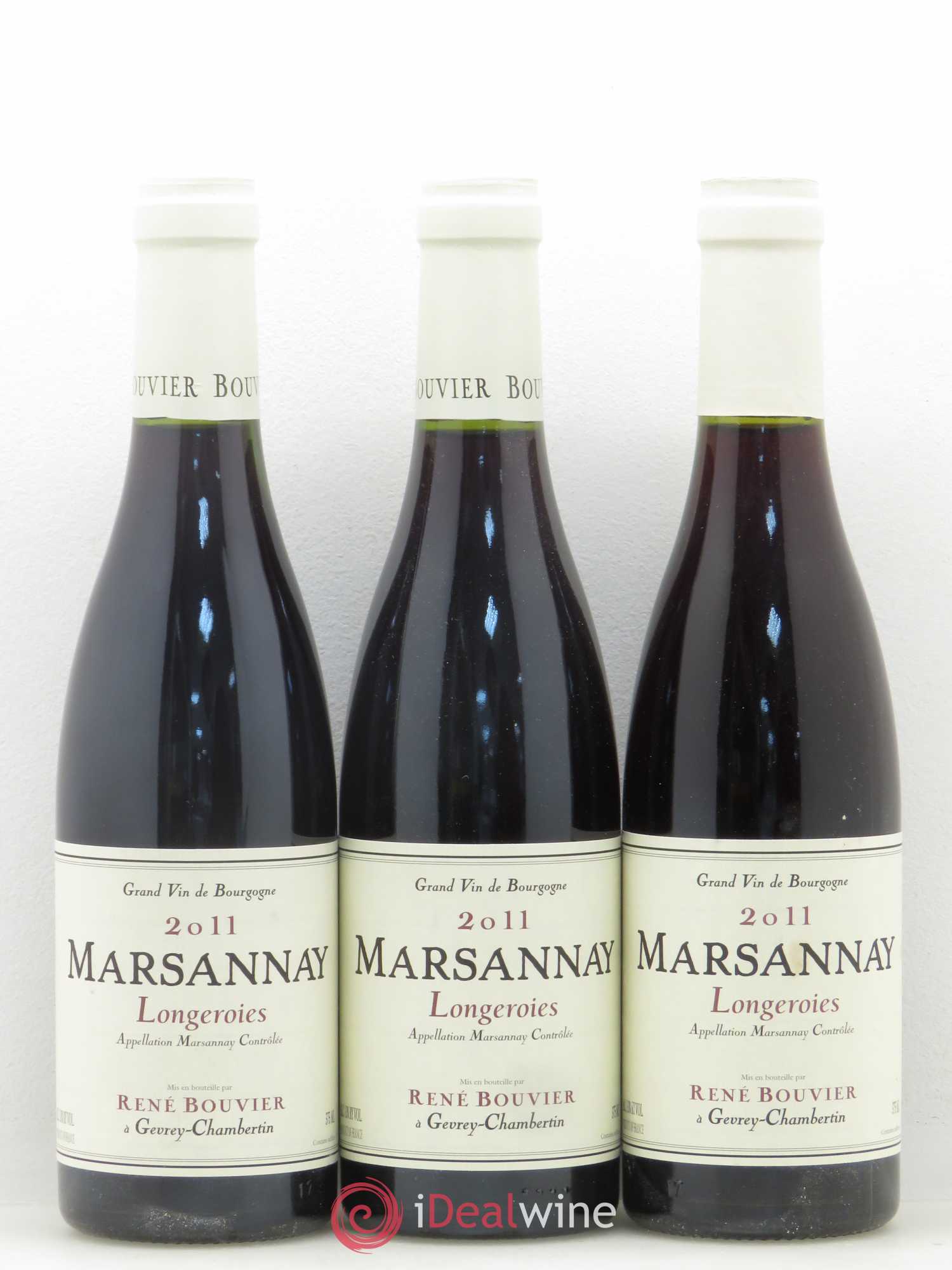 Marsannay Les Longeroies René Bouvier (Domaine)  (sans prix de réserve) 2011 - Lot de 12 demi bouteilles - 1