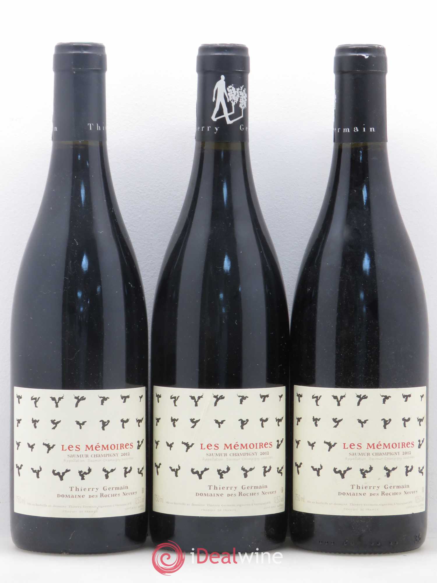 Saumur-Champigny Les Mémoires Domaine des Roches Neuves - Thierry Germain 2012 - Lot de 6 bouteilles - 1