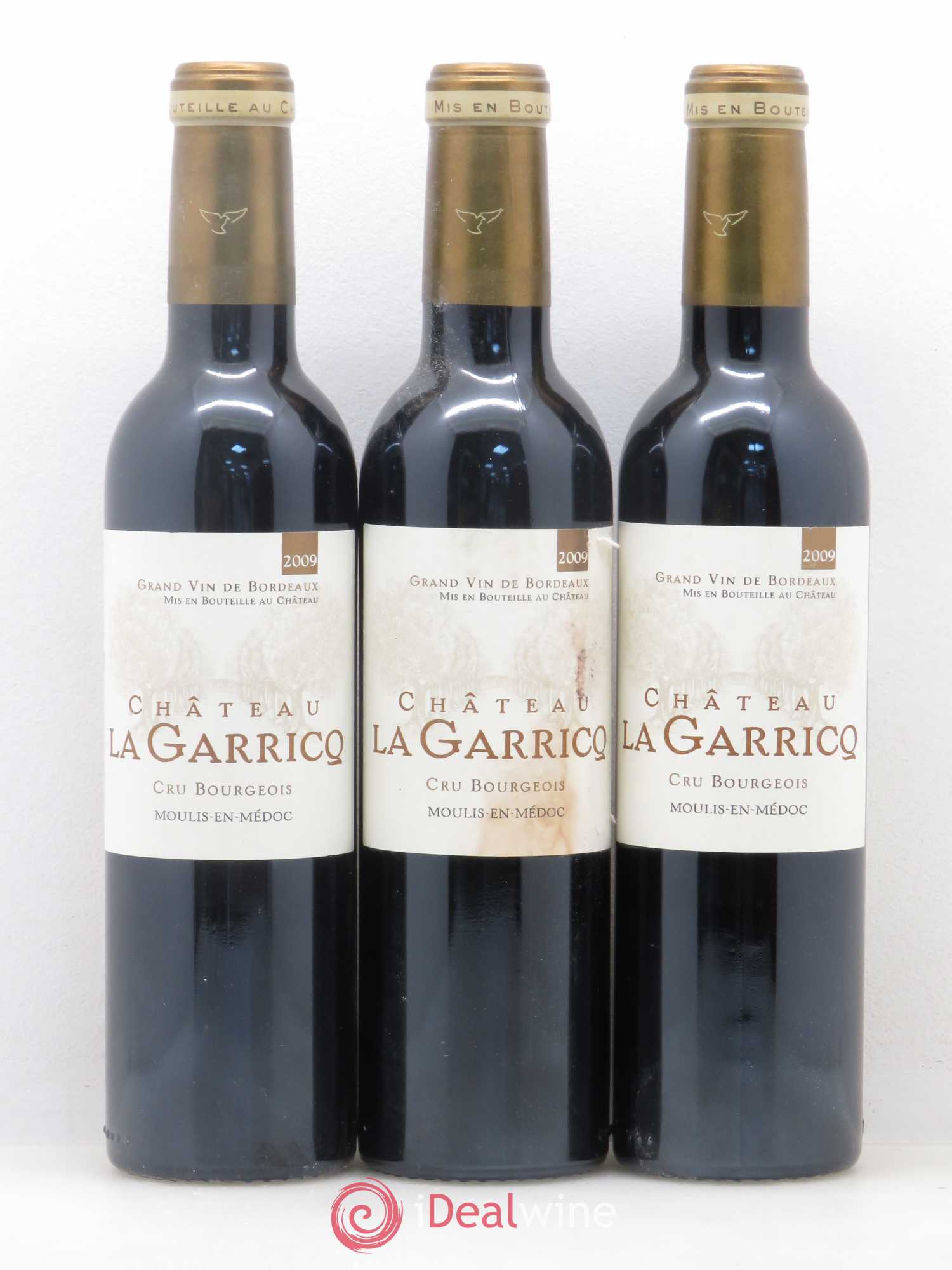 Château La Garricq  (sans prix de réserve) 2009 - Lot de 6 demi bouteilles - 1