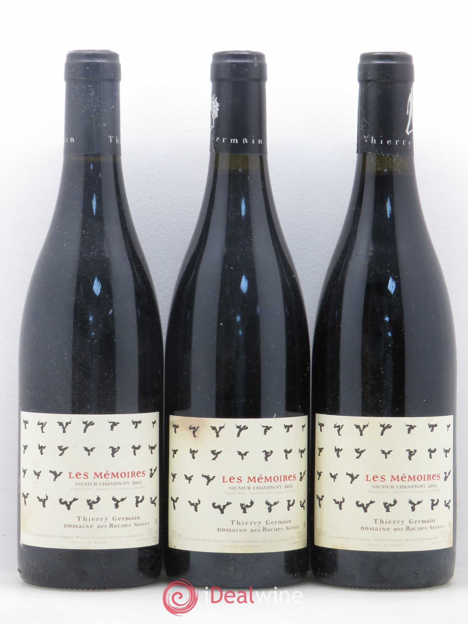 Saumur-Champigny Les Mémoires Domaine des Roches Neuves - Thierry Germain 2012 - Lot de 6 bouteilles - 2