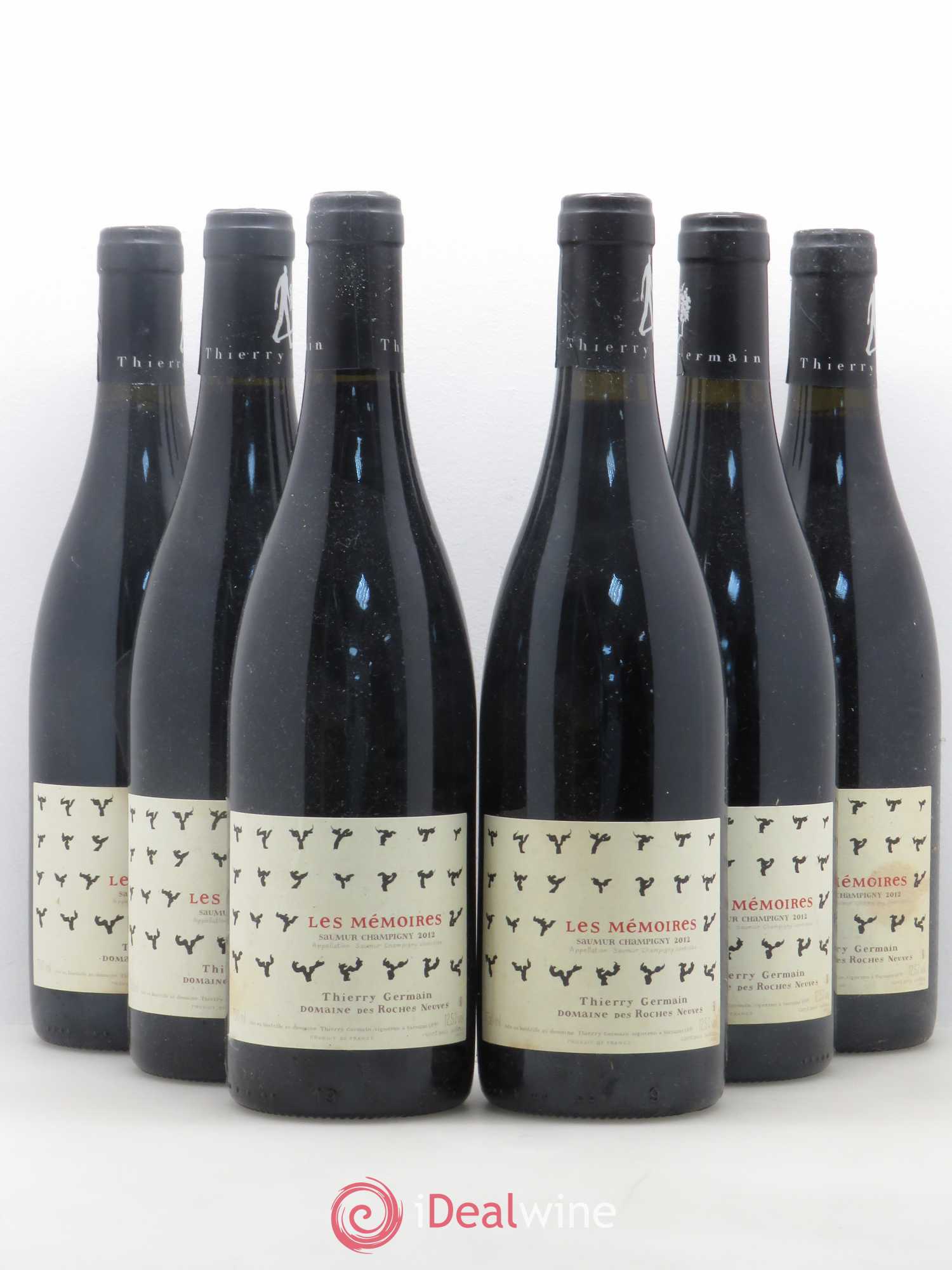 Saumur-Champigny Les Mémoires Domaine des Roches Neuves - Thierry Germain 2012 - Lot de 6 bouteilles - 0