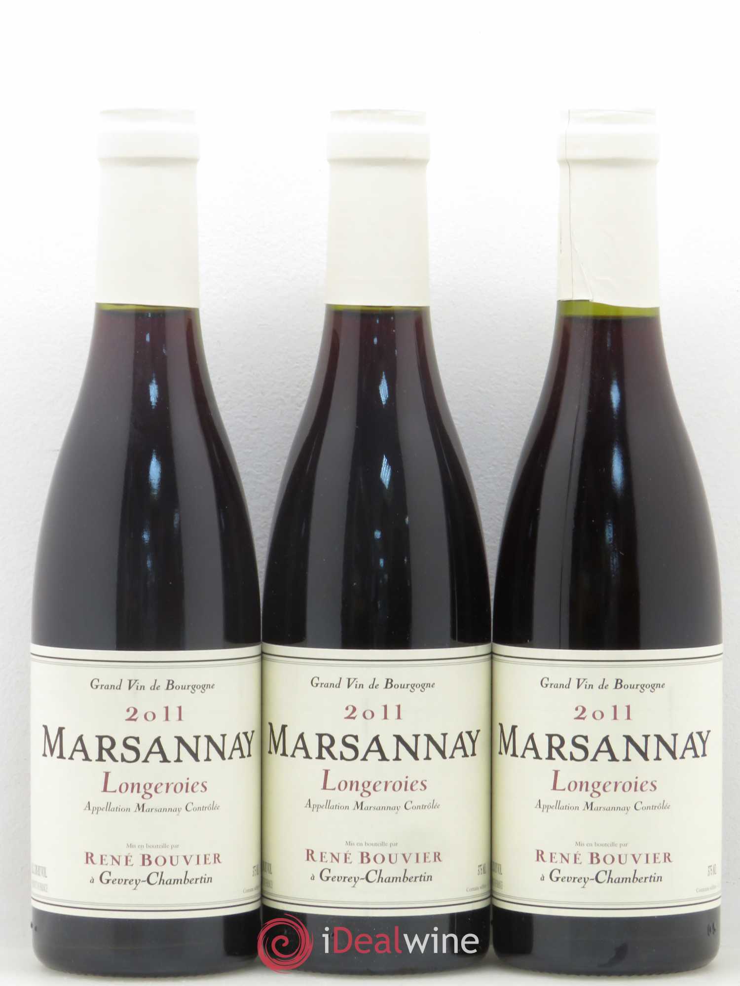 Marsannay Les Longeroies René Bouvier (Domaine)  (sans prix de réserve) 2011 - Lot de 12 demi bouteilles - 1