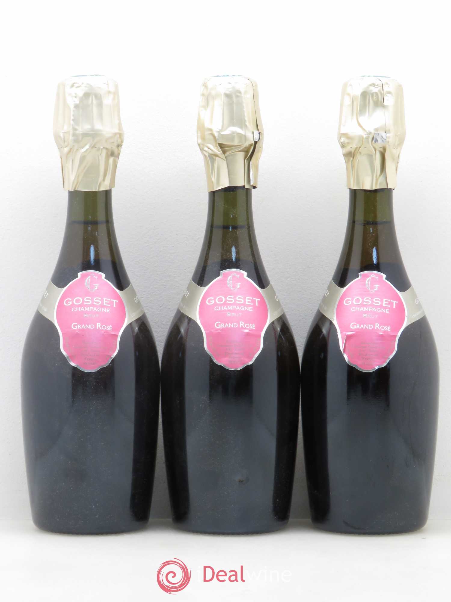 Champagne - Gosset Grand Rosé (sans prix de réserve) - Posten von 12 Demi-Flaschen - 1