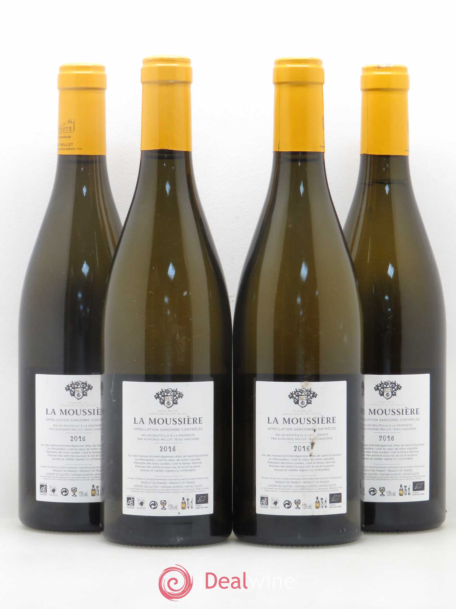 Sancerre La Moussière Alphonse Mellot 2016 - Lot de 4 bouteilles - 1