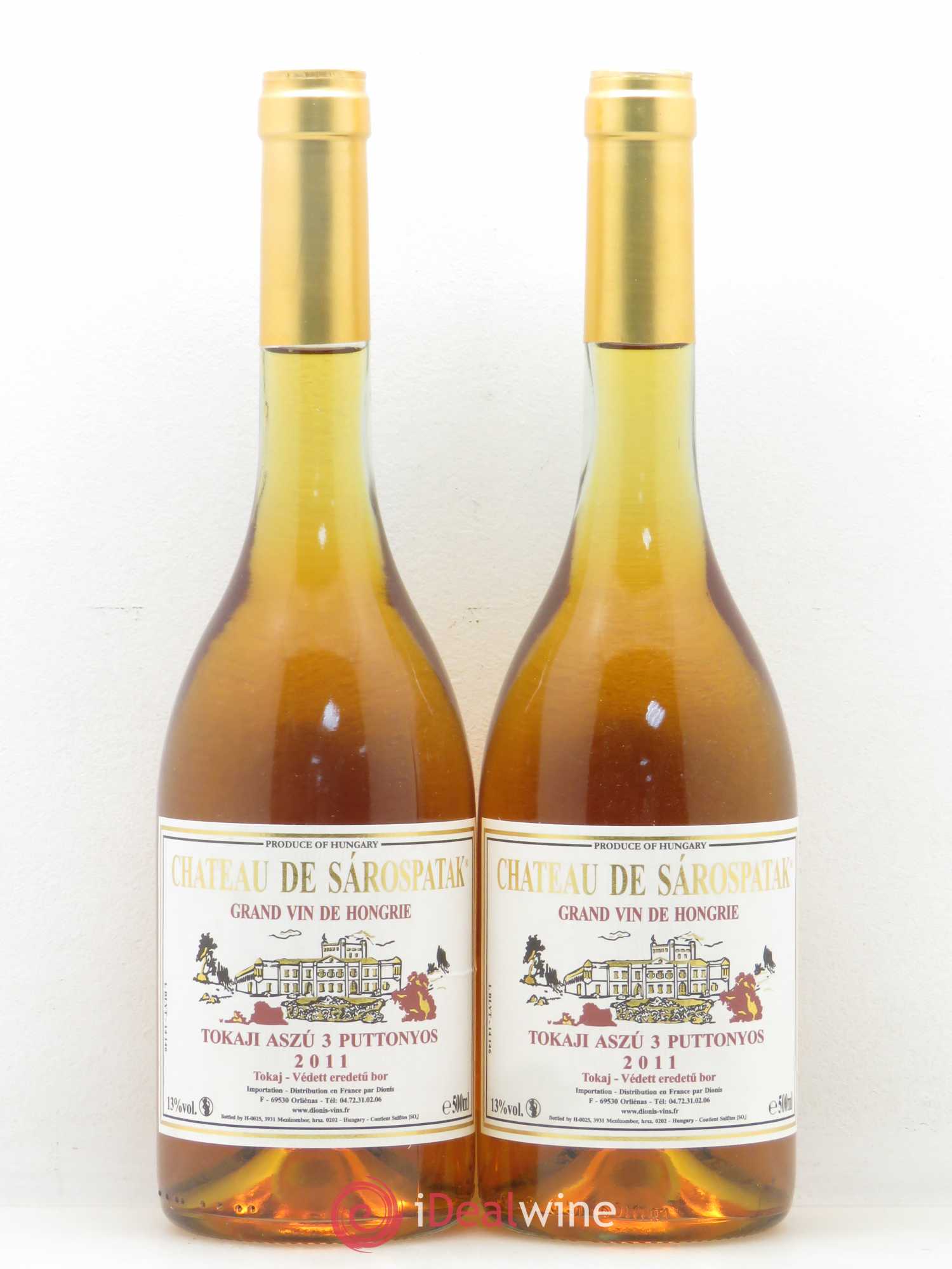 Tokaji Aszu 3 puttonyos Château de Sarospatak 2011 - Lotto di 2 bottiglie - 0