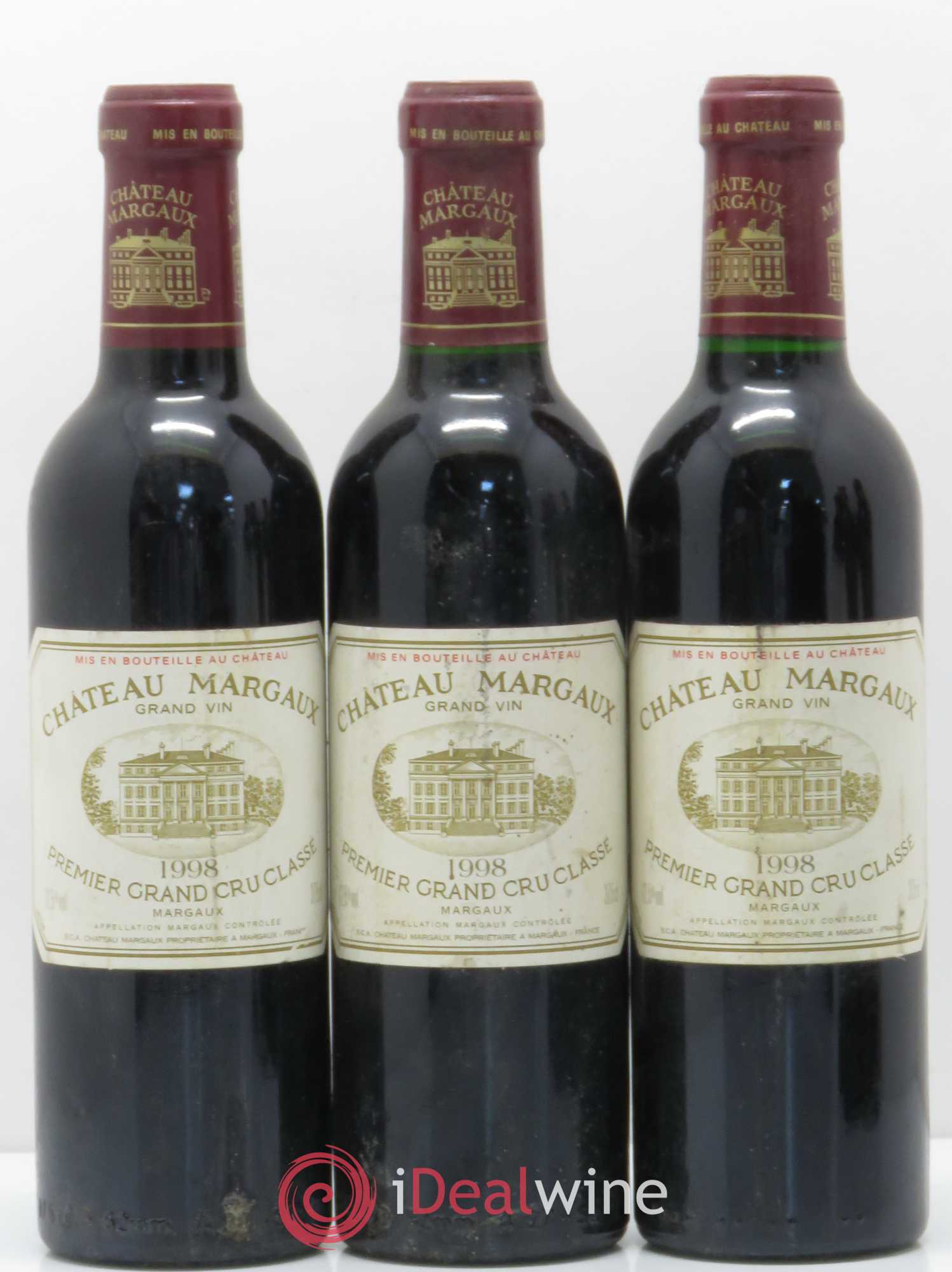 Château Margaux 1er Grand Cru Classé 1998 - Posten von 6 Demi-Flaschen - 1