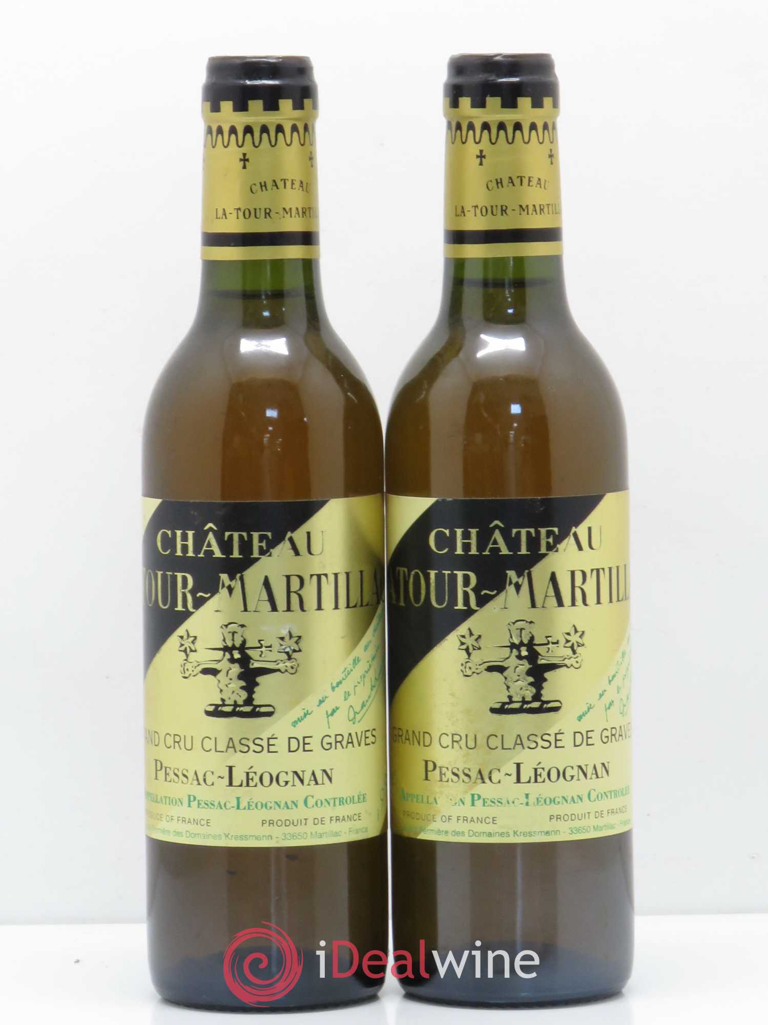 Château Latour-Martillac Cru Classé de Graves (sans prix de réserve) 1996 - Lot de 2 demi bouteilles - 0
