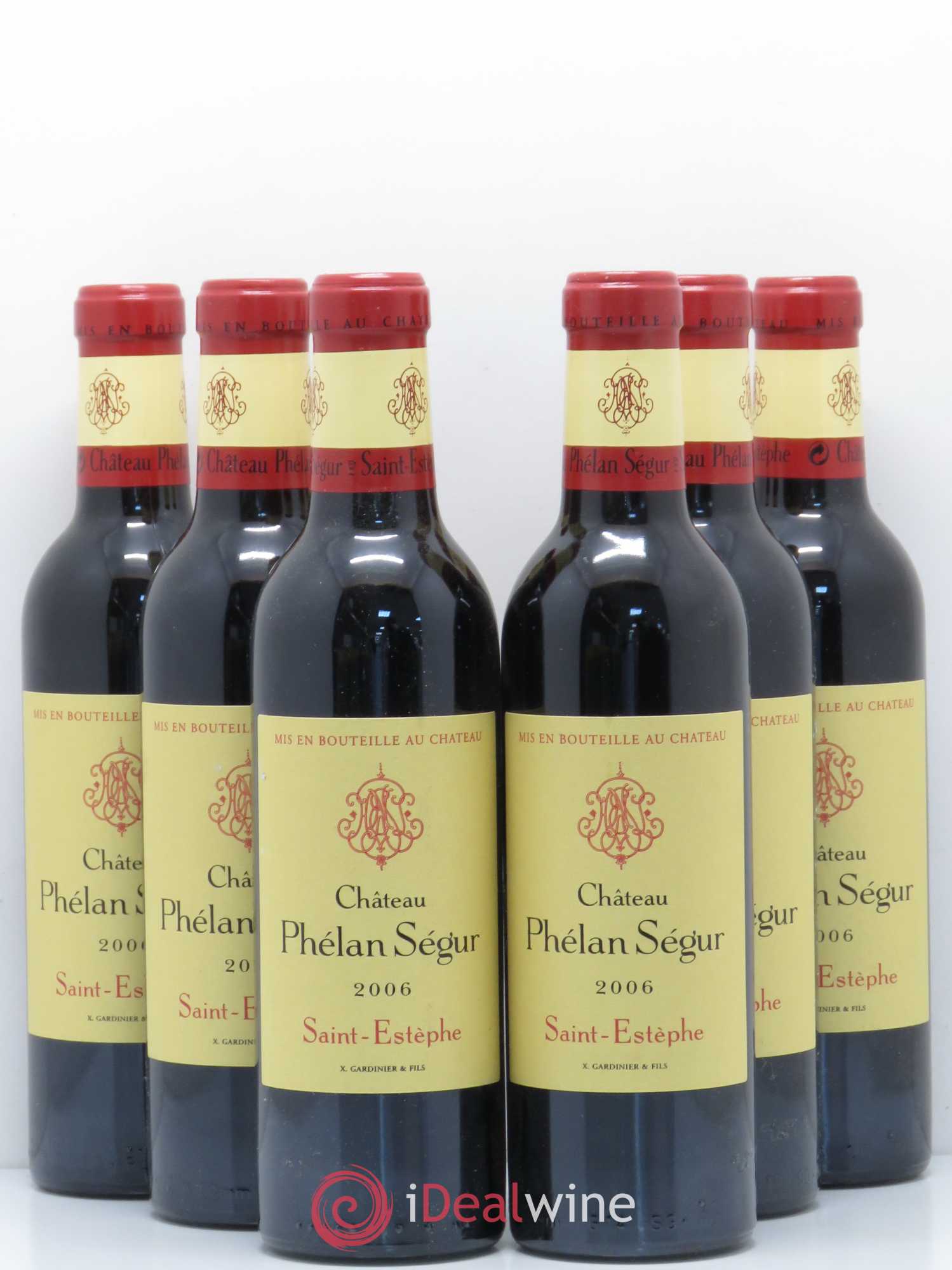 Château Phélan Ségur (sans prix de réserve) 2006 - Lot de 6 demi bouteilles - 0