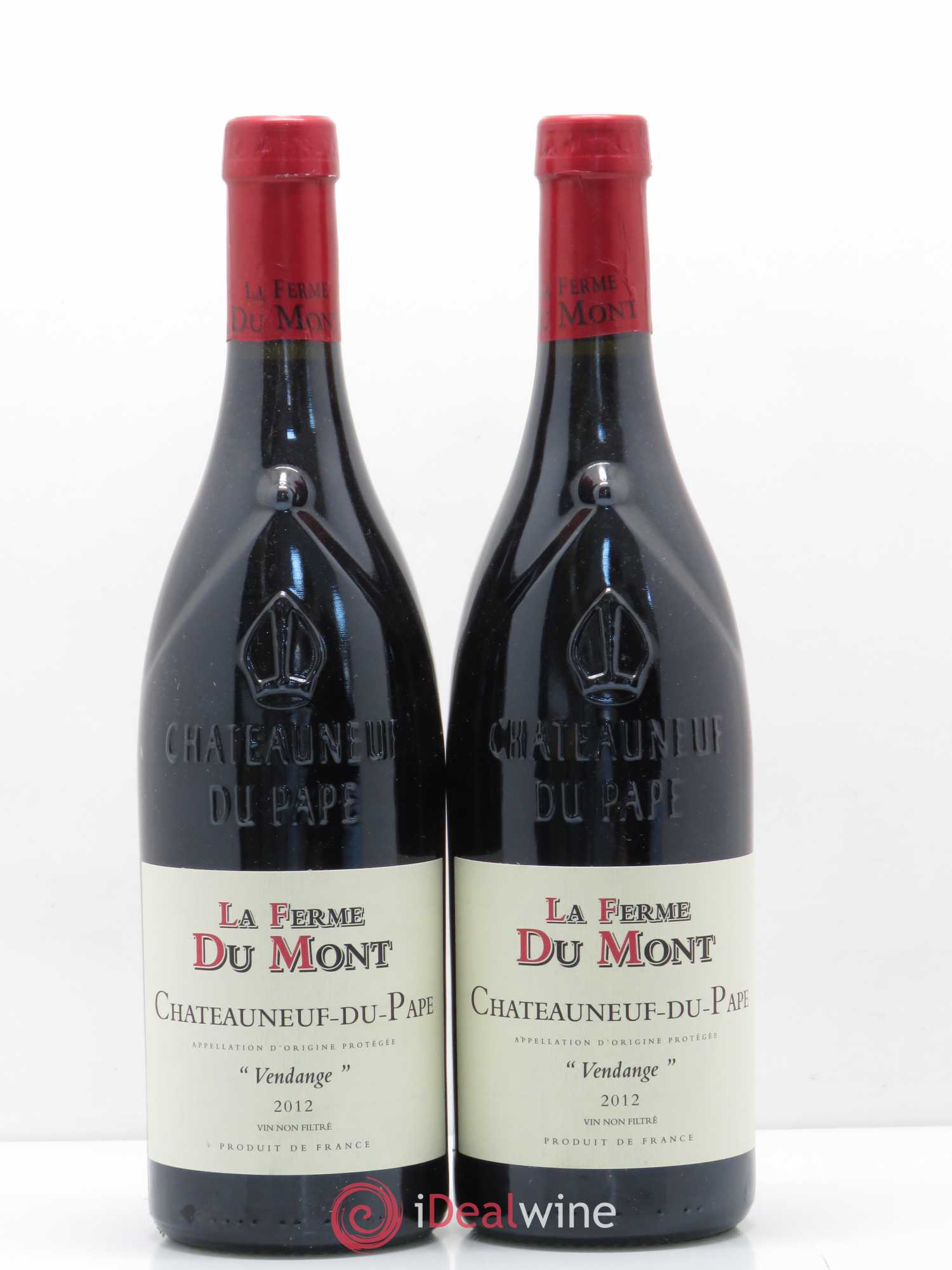 Châteauneuf-du-Pape Vendange Ferme Du Mont 2012 - Posten von 2 Flaschen - 0