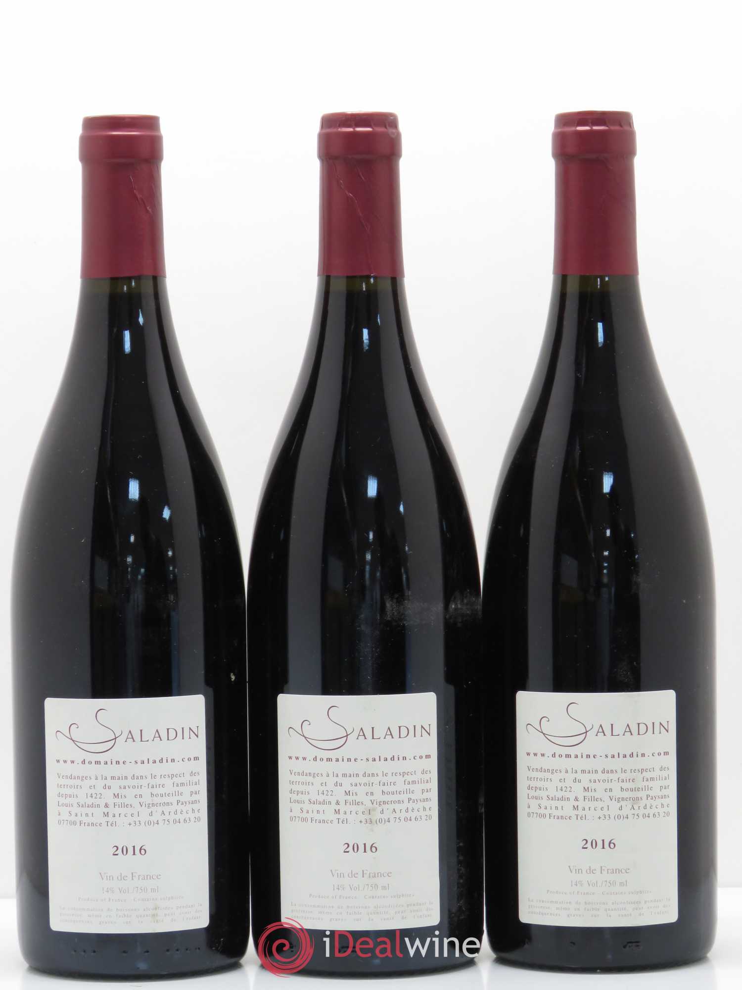 Vin de France Haut Brissan Domaine Saladin 2016 - Posten von 3 Flaschen - 1