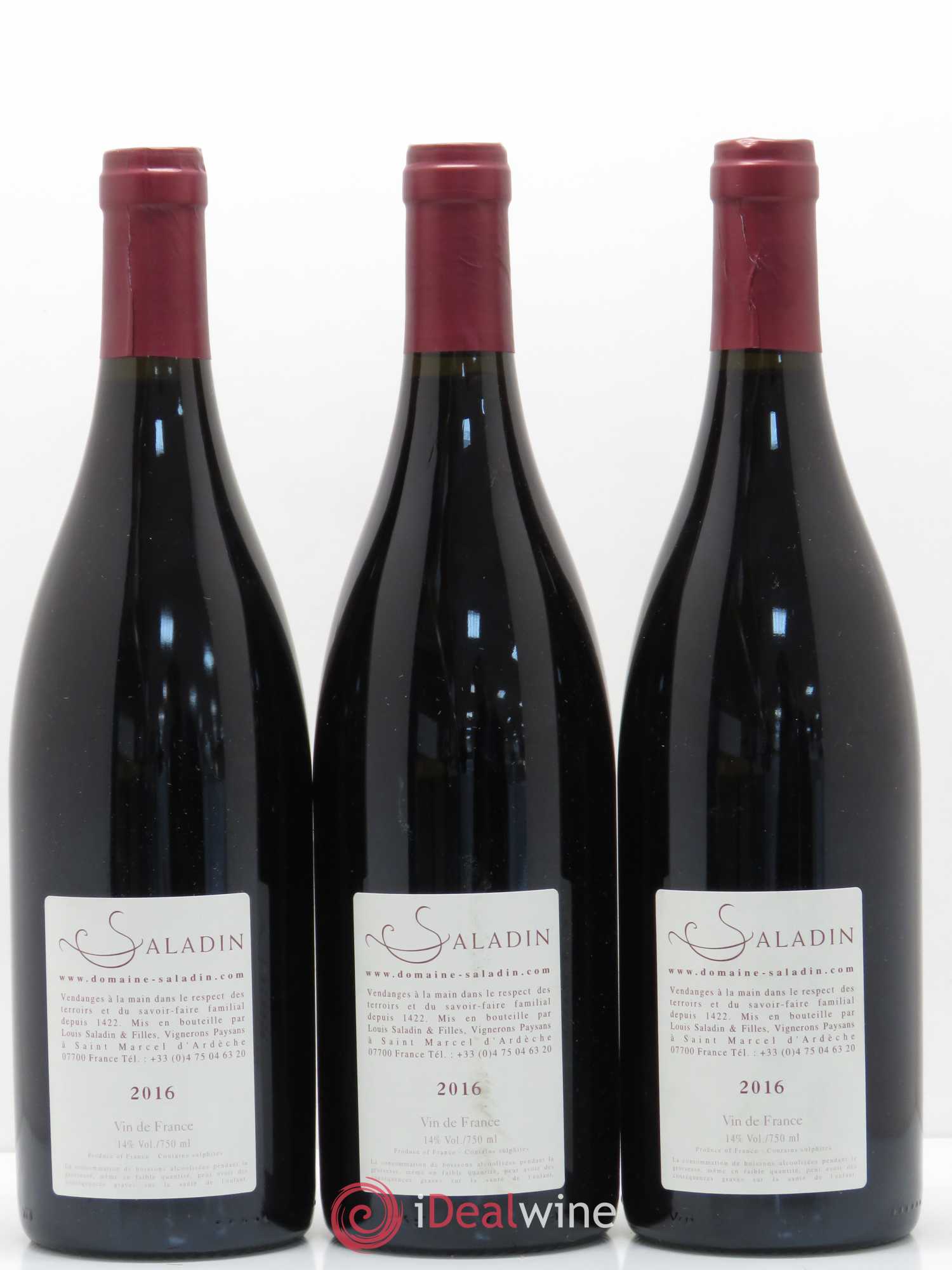 Vin de France Haut Brissan Domaine Saladin 2016 - Posten von 3 Flaschen - 1