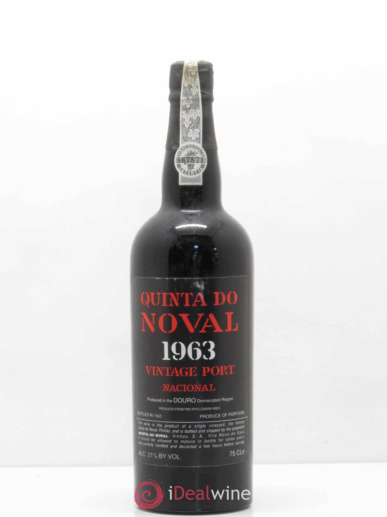 Porto Quinta Do Noval Nacional 1963 - Lot de 1 bouteille - 0
