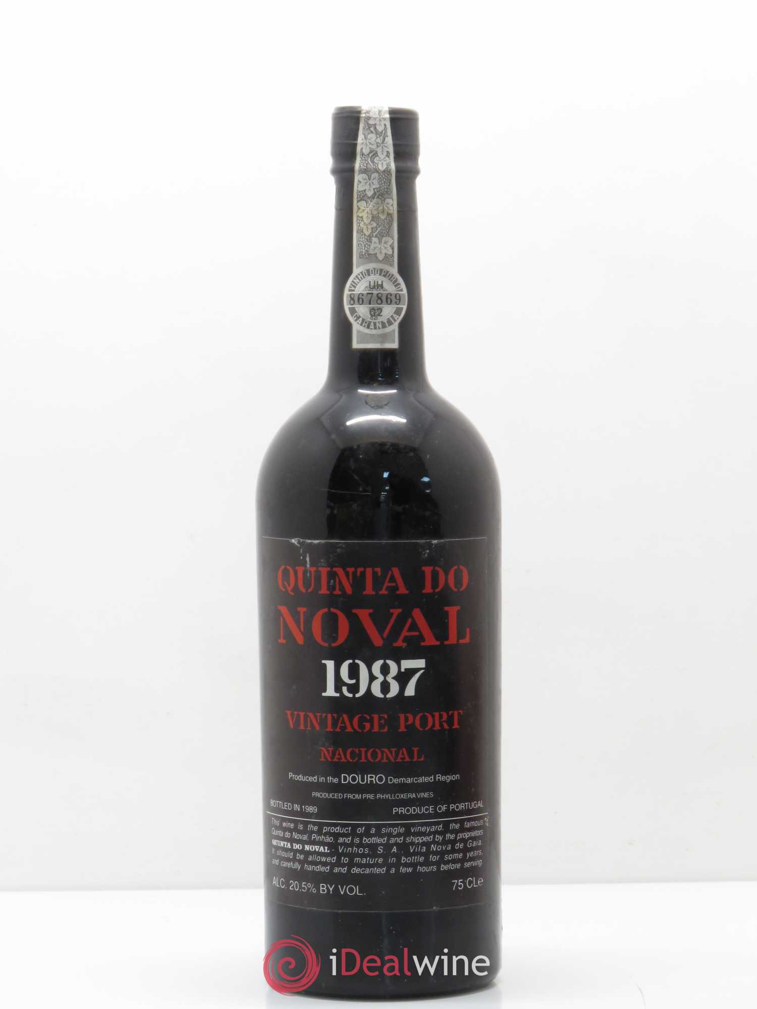 Porto Quinta Do Noval Nacional 1987 - Lot de 1 bouteille - 0