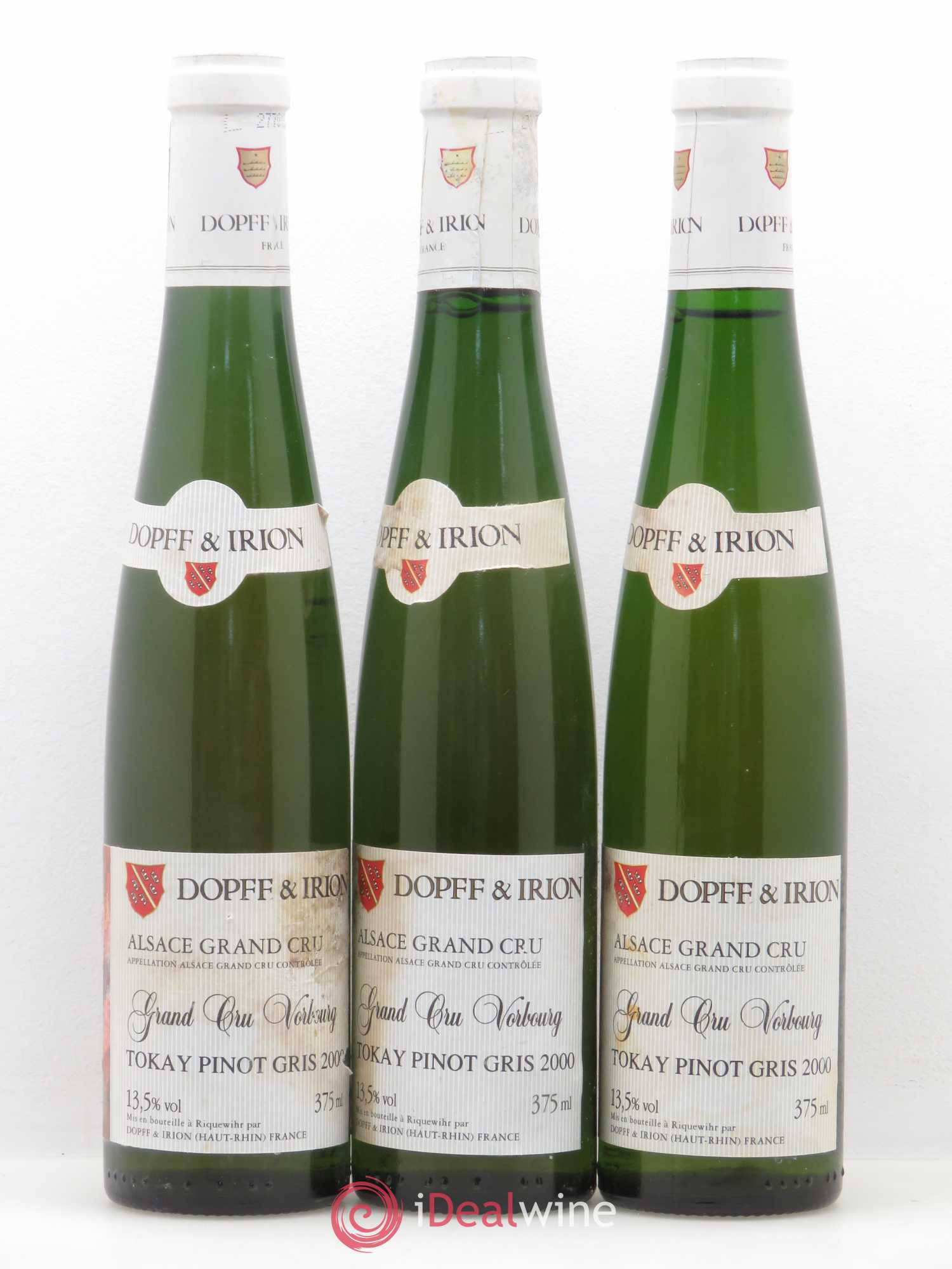 Pinot Gris Grand Cru Vorbourg Dopff and Irion 2000 - Posten von 6 Demi-Flaschen - 1