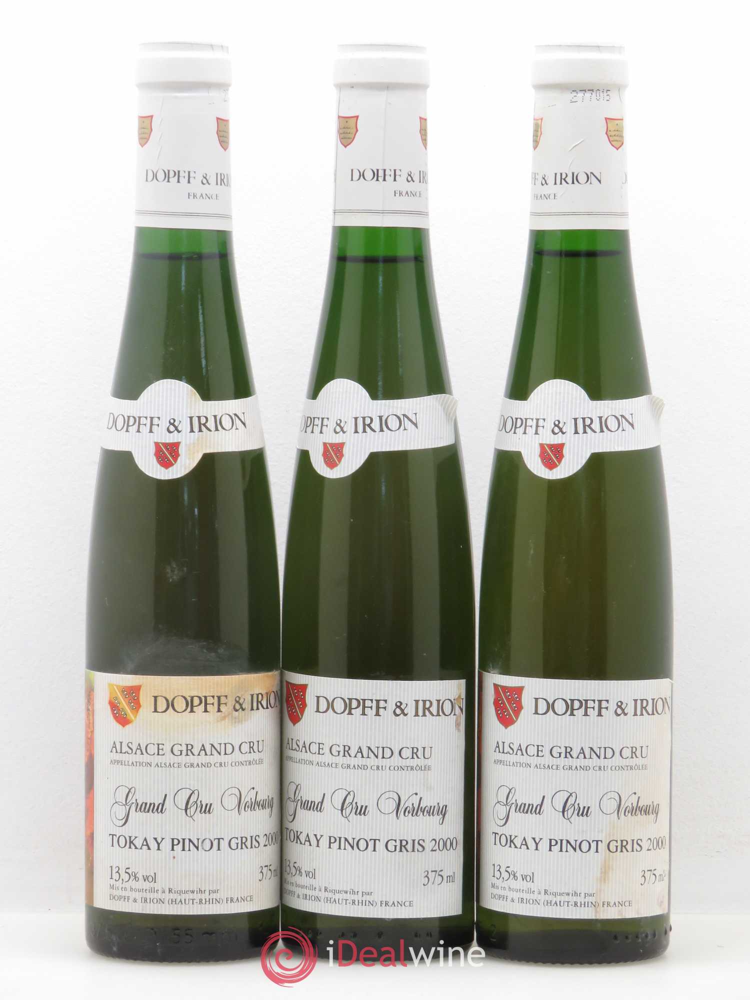 Pinot Gris Grand Cru Vorbourg Dopff and Irion 2000 - Posten von 6 Demi-Flaschen - 2