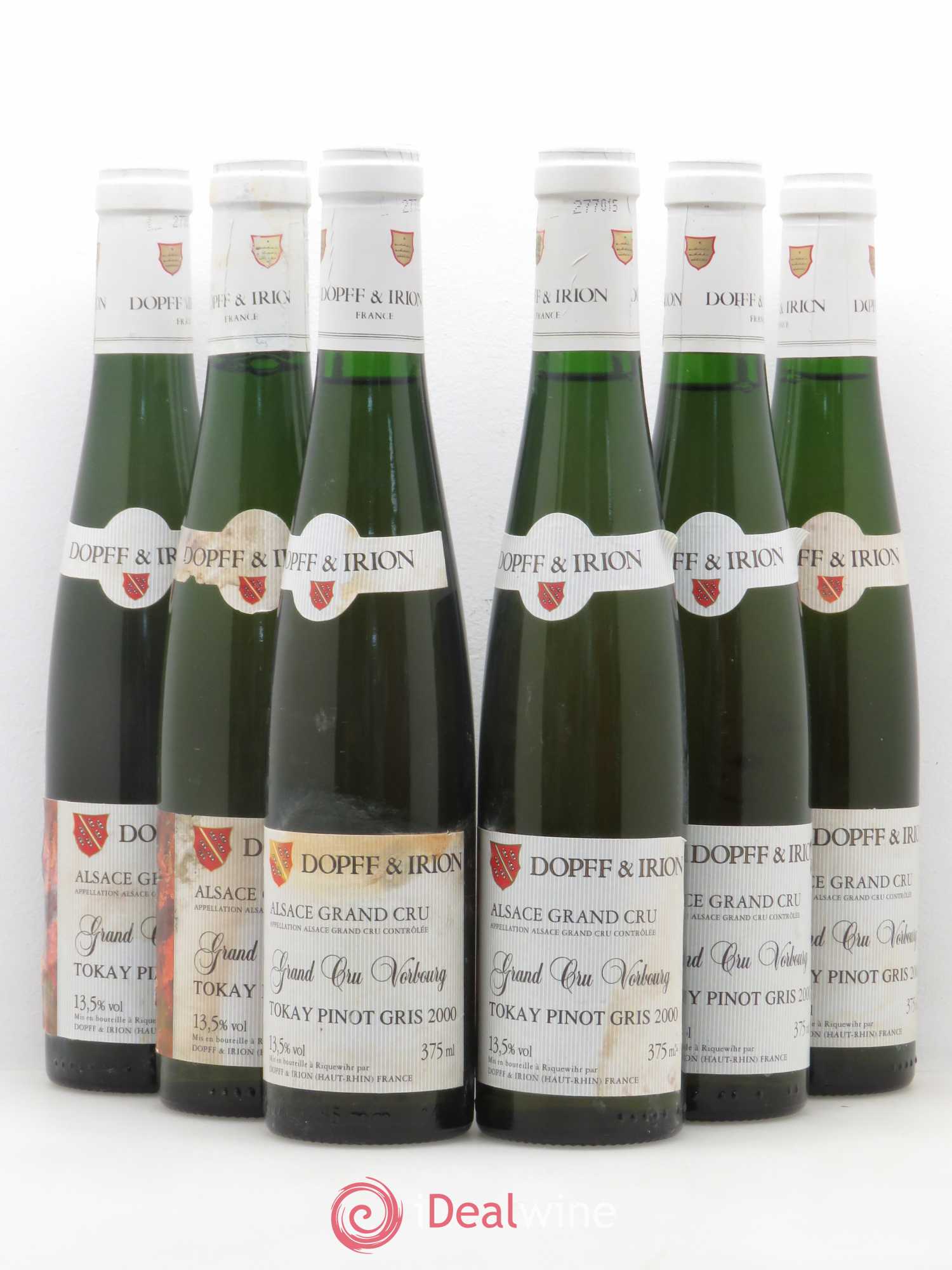 Pinot Gris Grand Cru Vorbourg Dopff and Irion 2000 - Posten von 6 Demi-Flaschen - 0