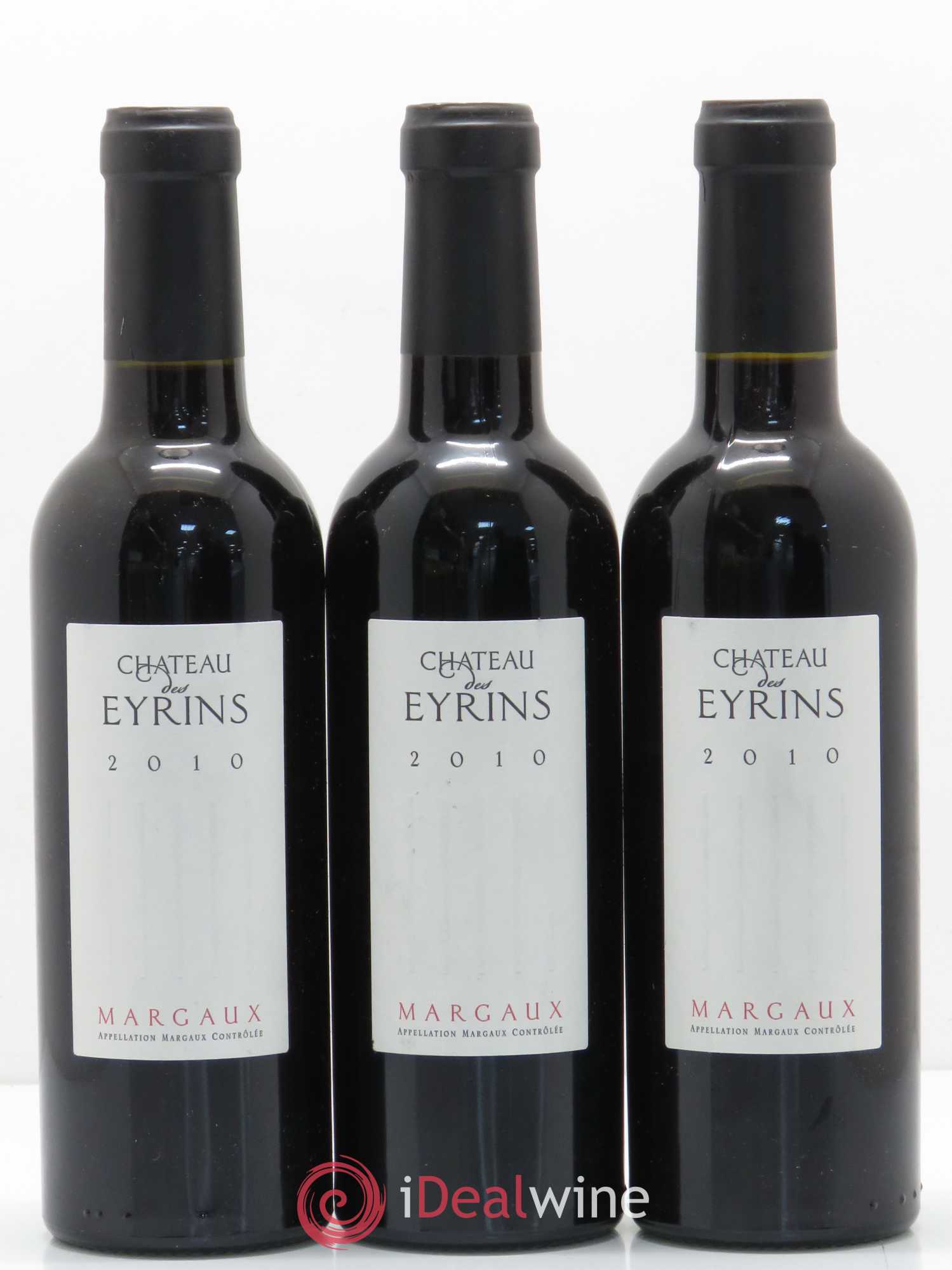 Bordeaux Margaux Château Des Eyrins 2010 - Posten von 3 Demi-Flaschen - 0
