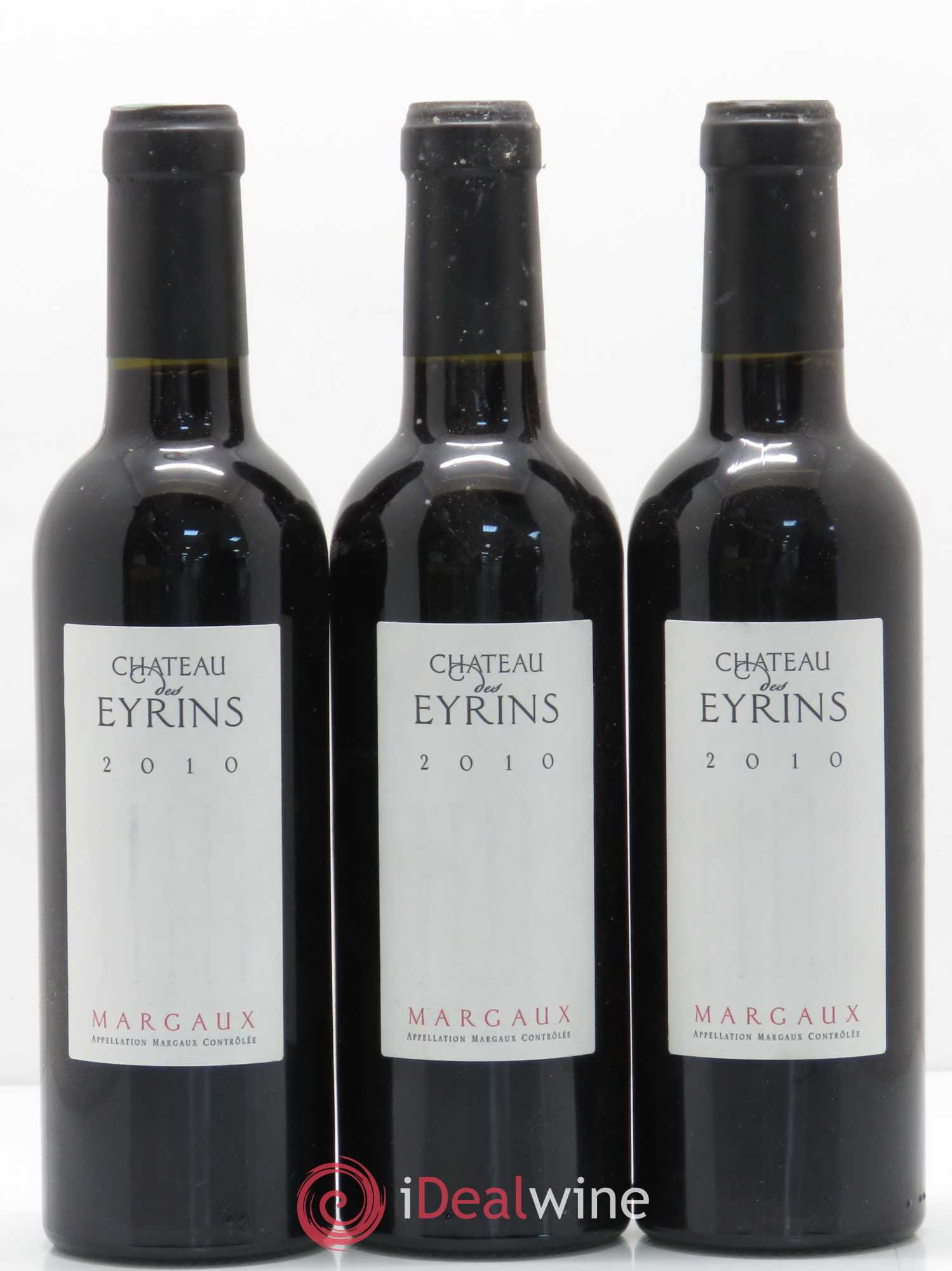 Bordeaux Margaux Château Des Eyrins 2010 - Posten von 3 Demi-Flaschen - 0