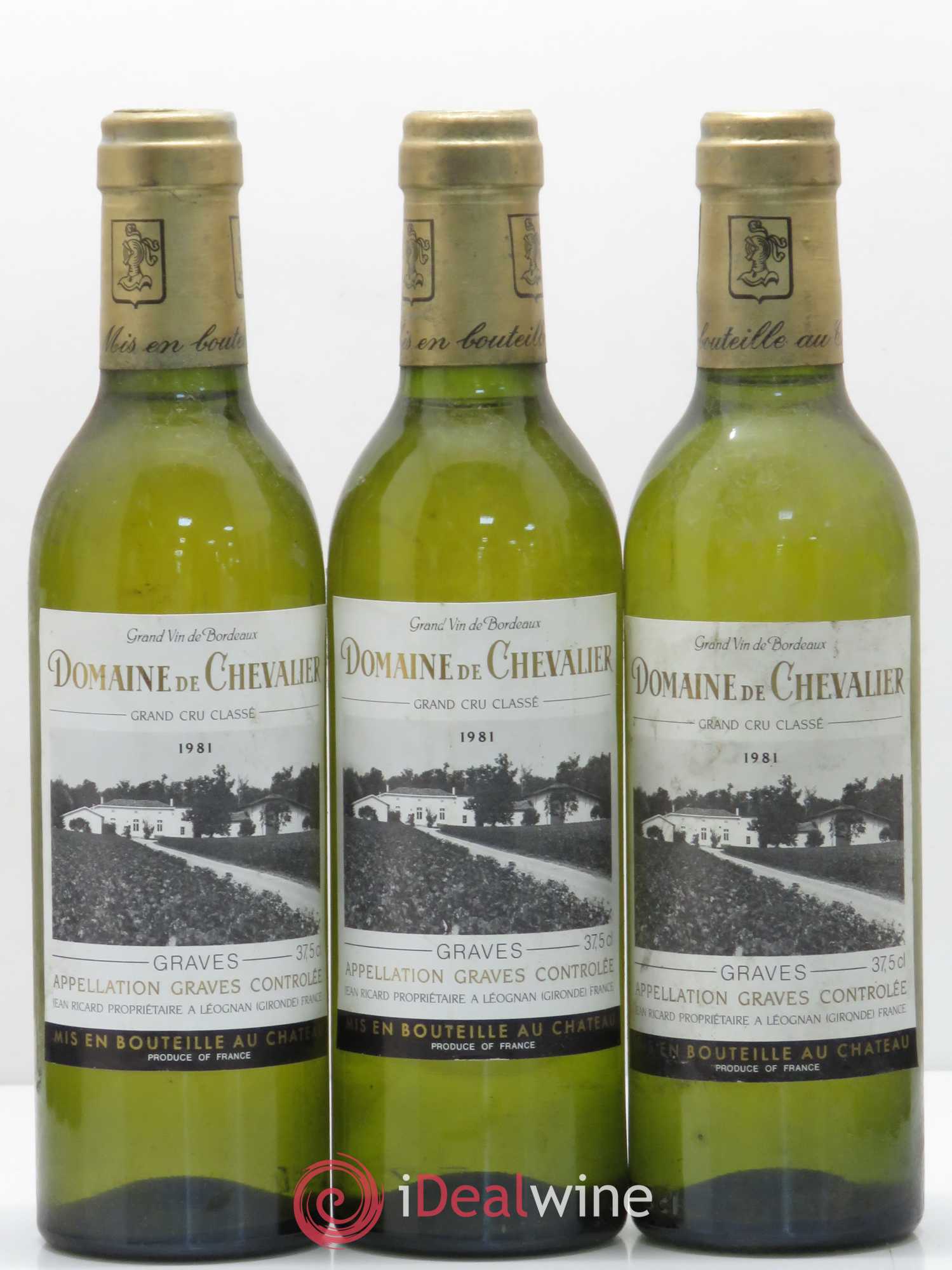 Domaine de Chevalier Cru Classé de Graves 1981 - Lot de 12 demi bouteilles - 1