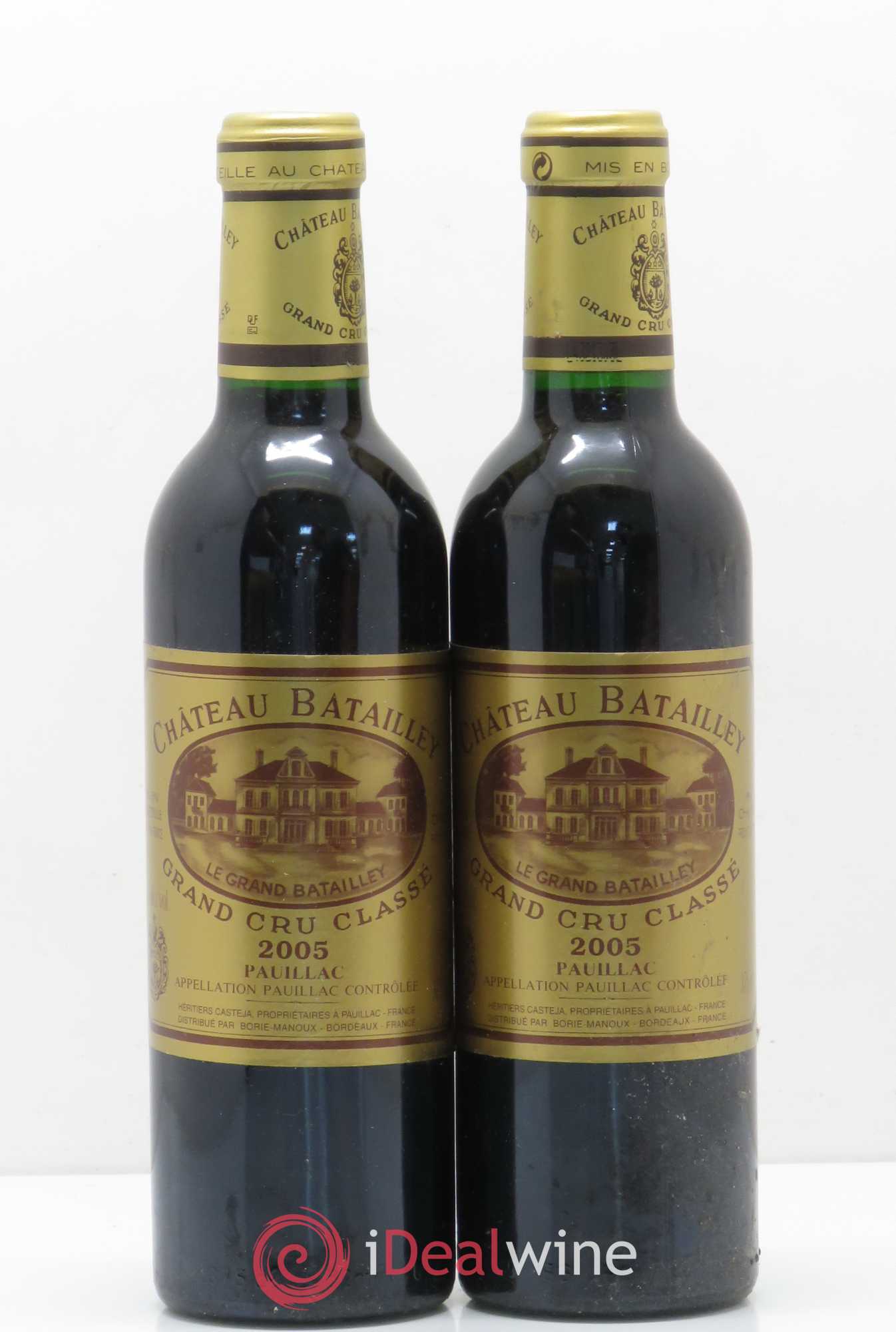 Château Batailley 5ème Grand Cru Classé 2005 - Lot de 2 demi bouteilles - 0