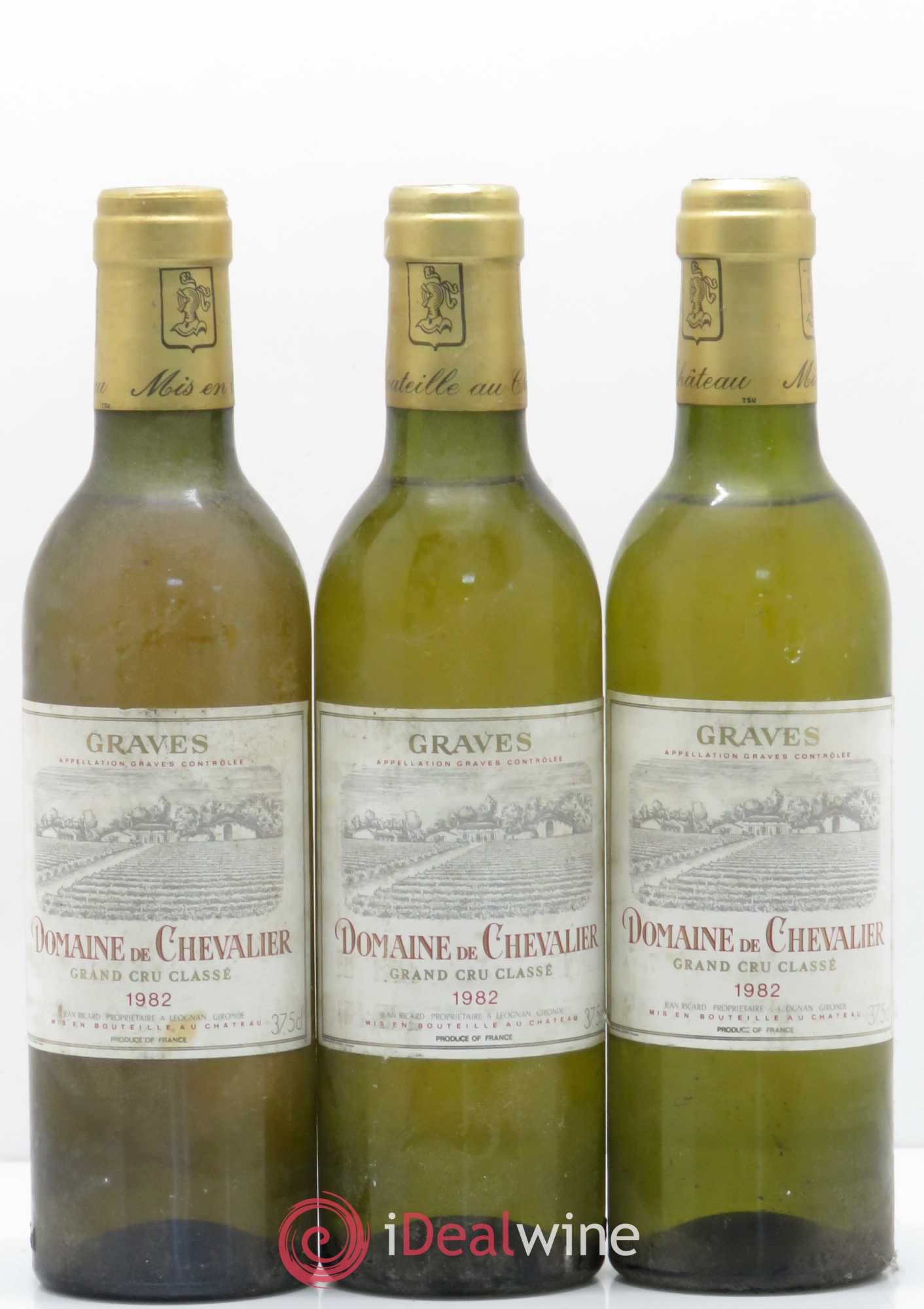 Domaine de Chevalier Cru Classé de Graves 1982 - Posten von 3 Demi-Flaschen - 0