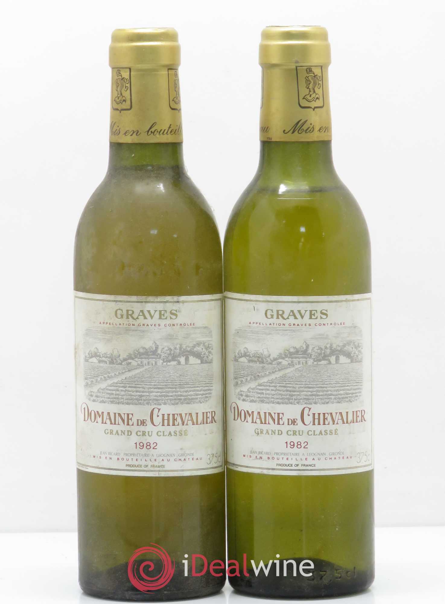 Domaine de Chevalier Cru Classé de Graves 1982 - Lot de 2 demi bouteilles - 0