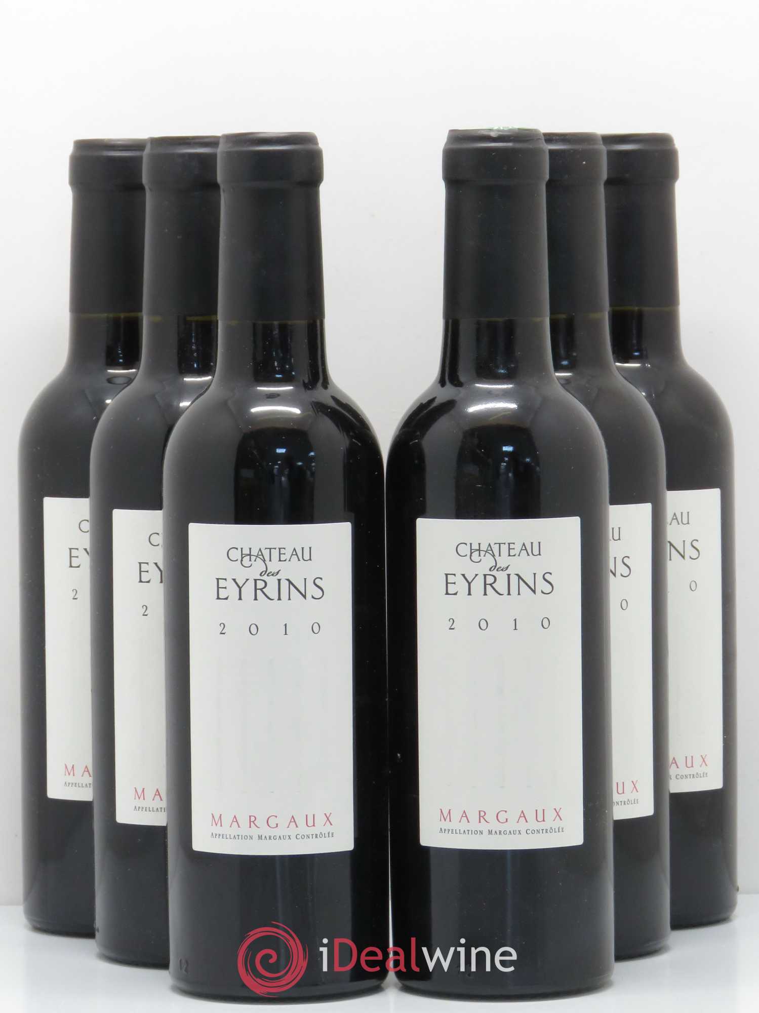 Bordeaux Margaux Château Des Eyrins 2010 - Posten von 6 Demi-Flaschen - 0