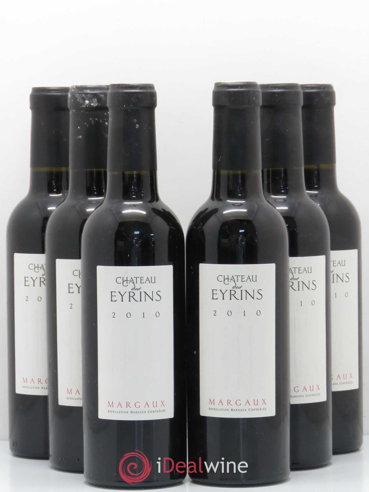 Bordeaux Margaux Château Des Eyrins 2010 - Posten von 6 Demi-Flaschen - 0