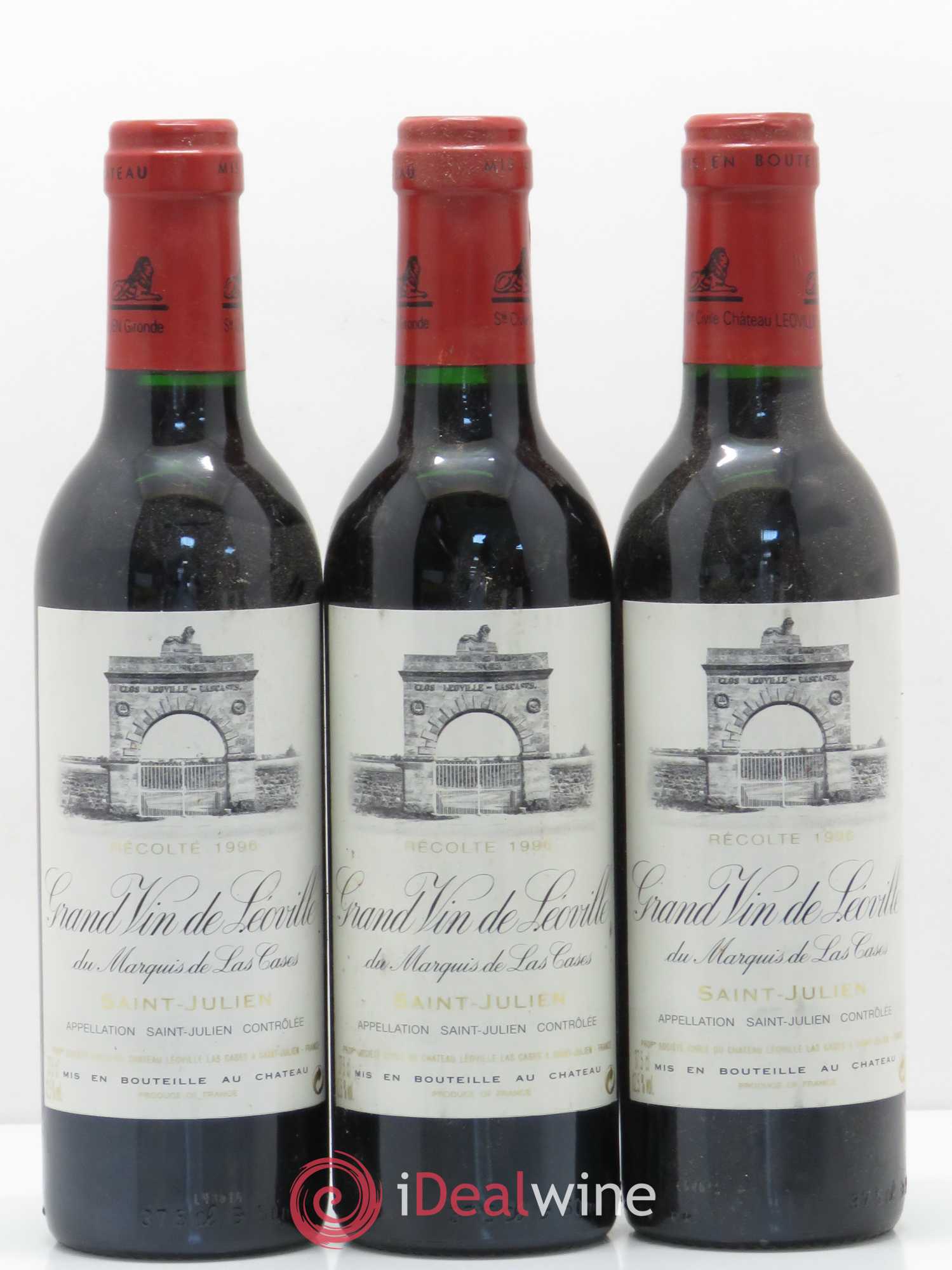 Château Léoville Las Cases 2ème Grand Cru Classé 1996 - Lot de 6 demi bouteilles - 2