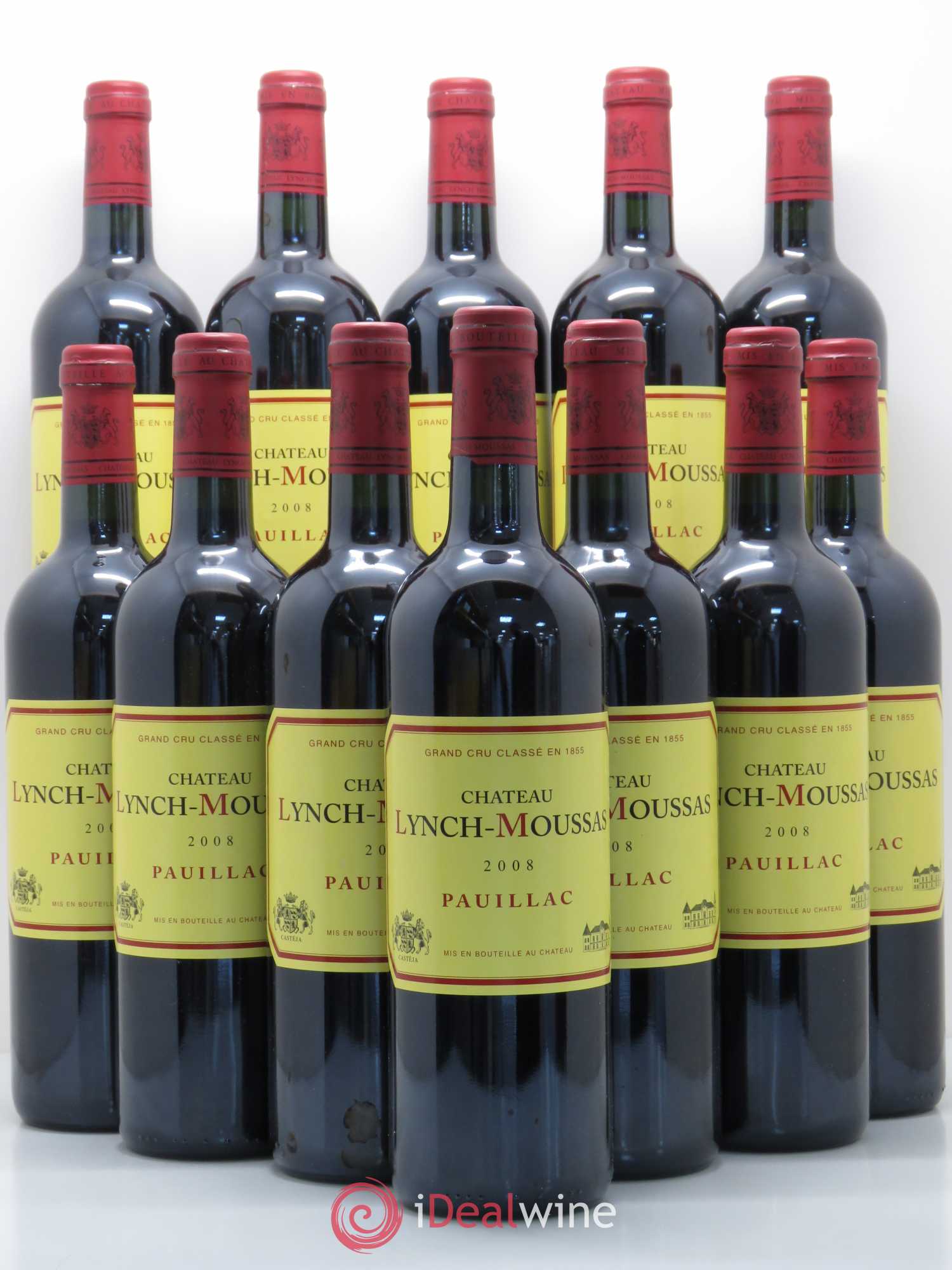 Château Lynch Moussas 5ème Grand Cru Classé 2008 - Lot de 12 bouteilles - 0
