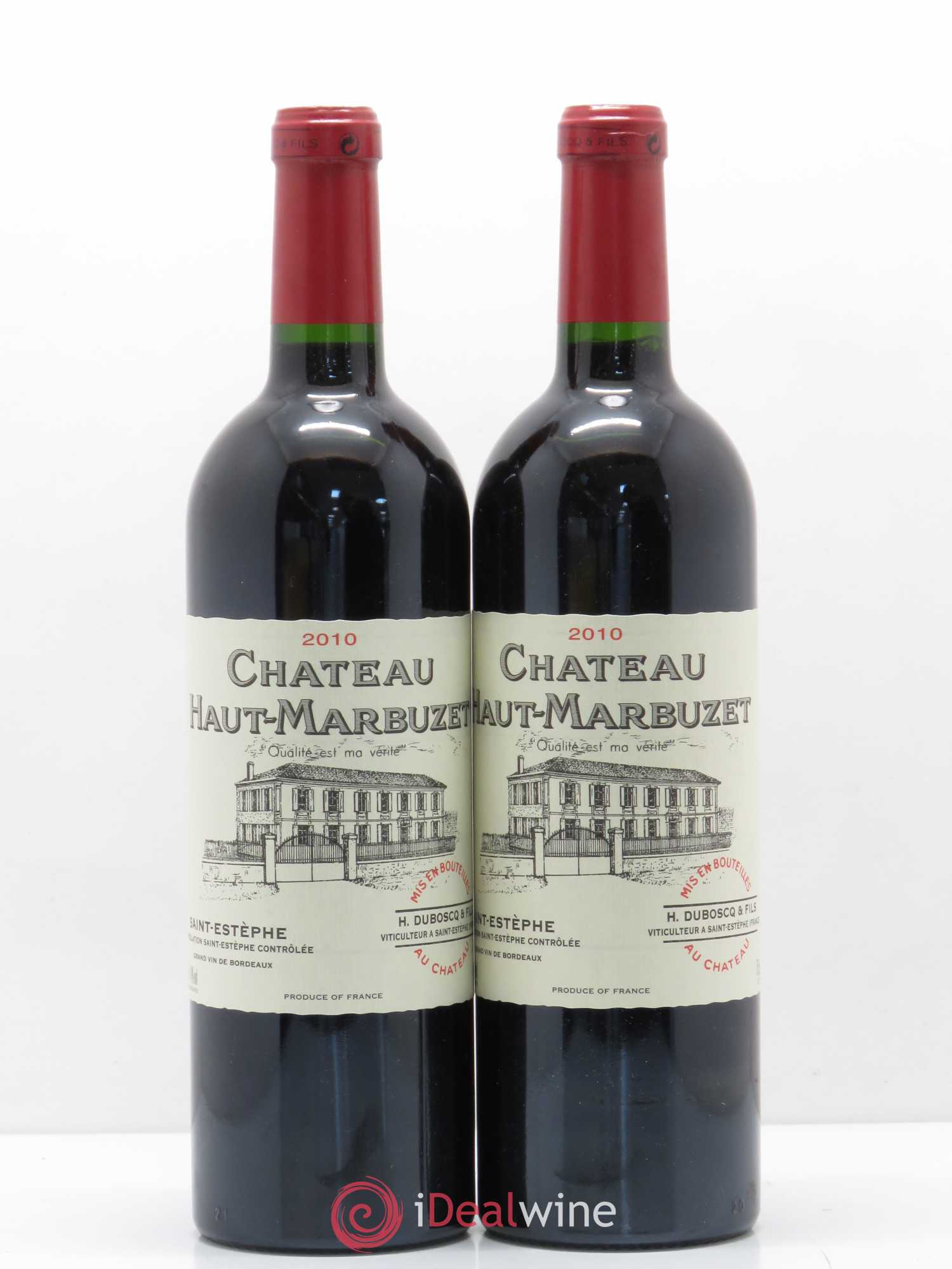 Château Haut Marbuzet 2010 - Lot de 2 bouteilles - 0