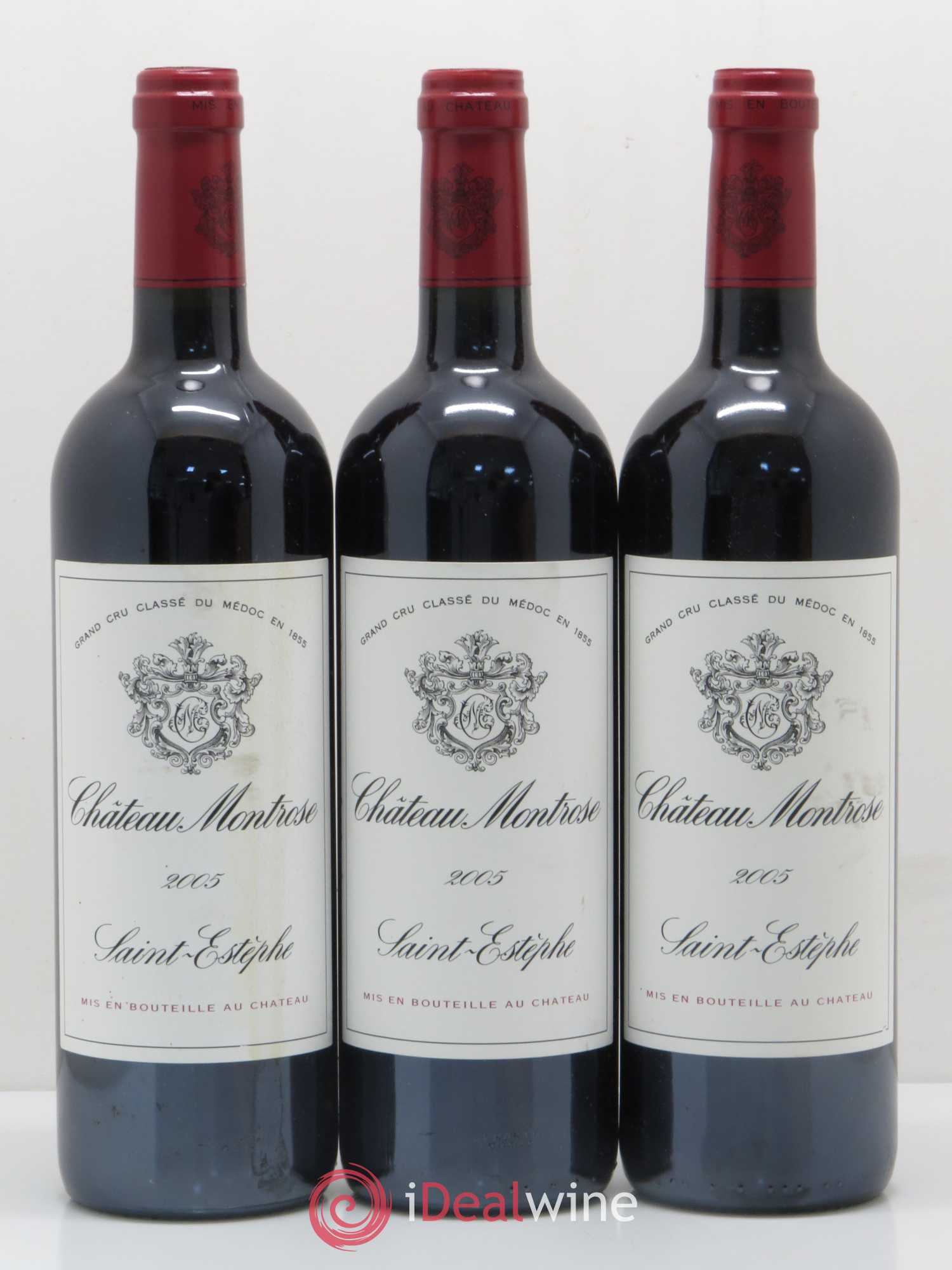 Château Montrose 2ème Grand Cru Classé 2005 - Lot de 3 bouteilles - 0