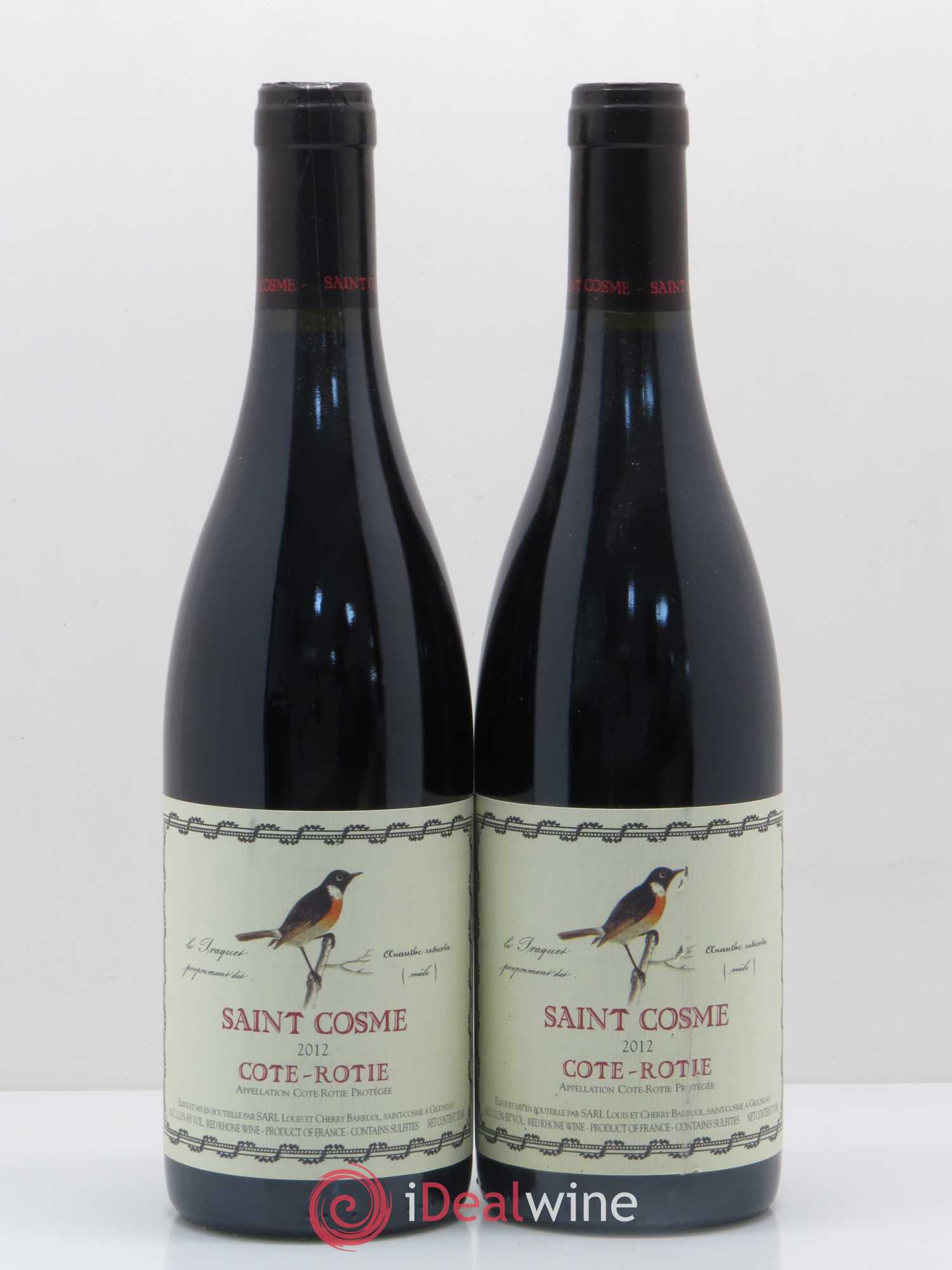 Côte-Rôtie Saint Cosme 2012 - Lot de 2 bouteilles - 0