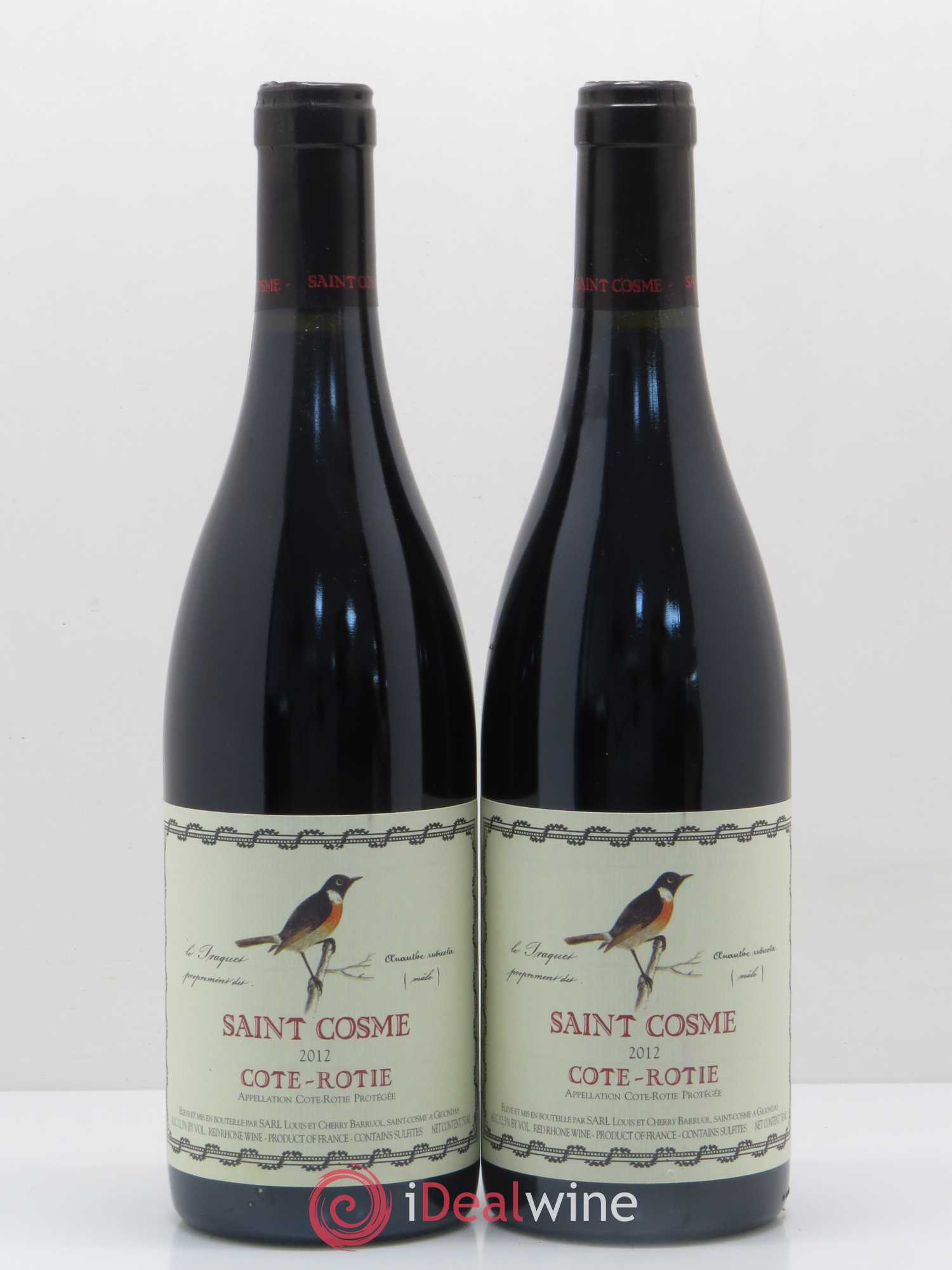 Côte-Rôtie Saint Cosme 2012 - Lot de 2 bouteilles - 0