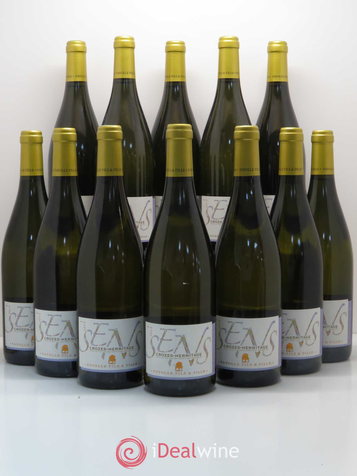Crozes-Hermitage Sens Fayolle (sans prix de réserve) 2014 - Posten von 12 Flaschen - 0