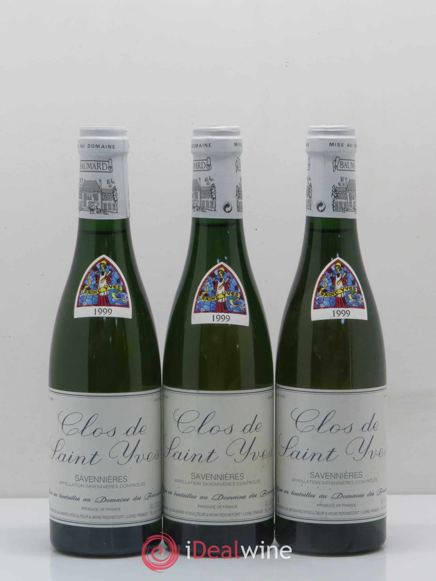 Savennières Clos Saint Yves Domaine des Baumard (sans prix de réserve) 1999 - Posten von 12 Demi-Flaschen - 2