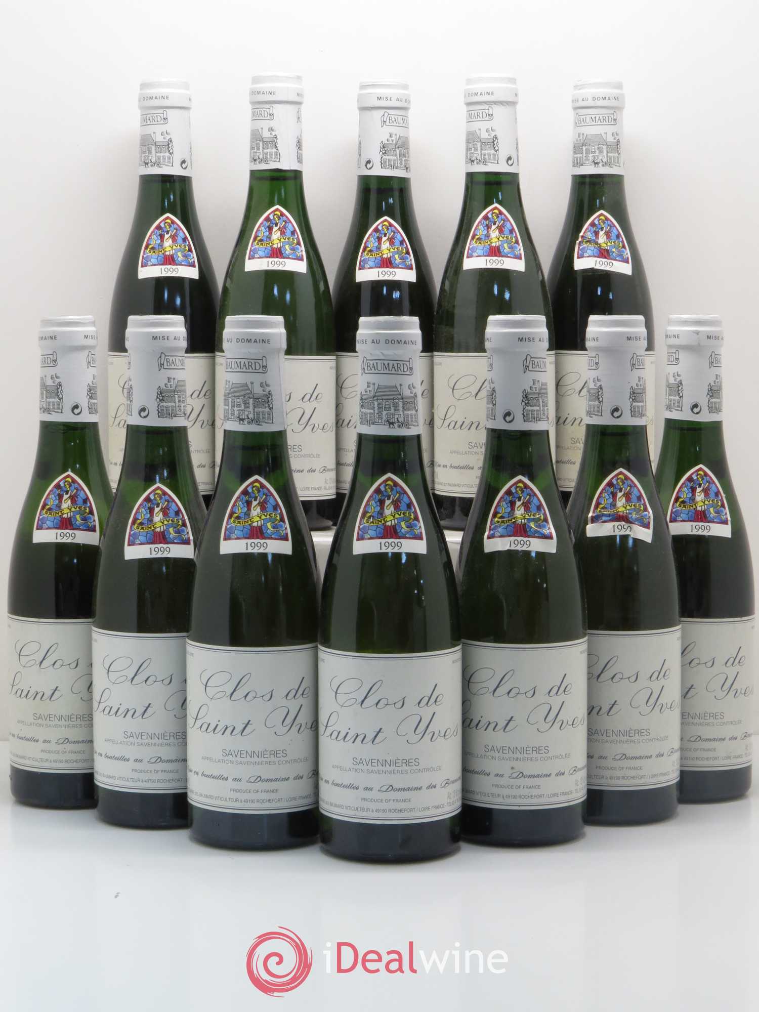 Savennières Clos Saint Yves Domaine des Baumard (sans prix de réserve) 1999 - Posten von 12 Demi-Flaschen - 0