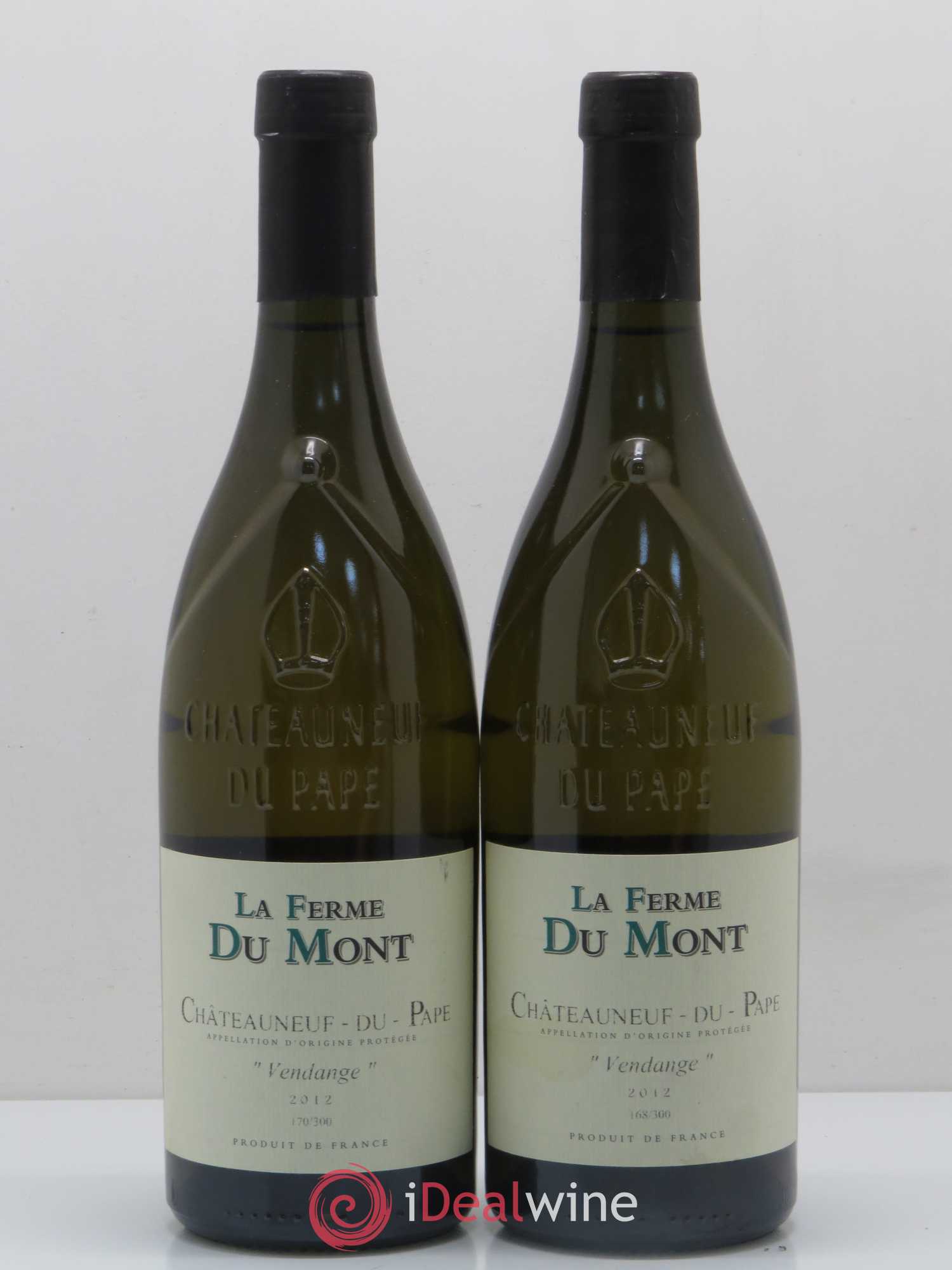 Châteauneuf-du-Pape Vendange Ferme Du Mont 2012 - Posten von 2 Flaschen - 0