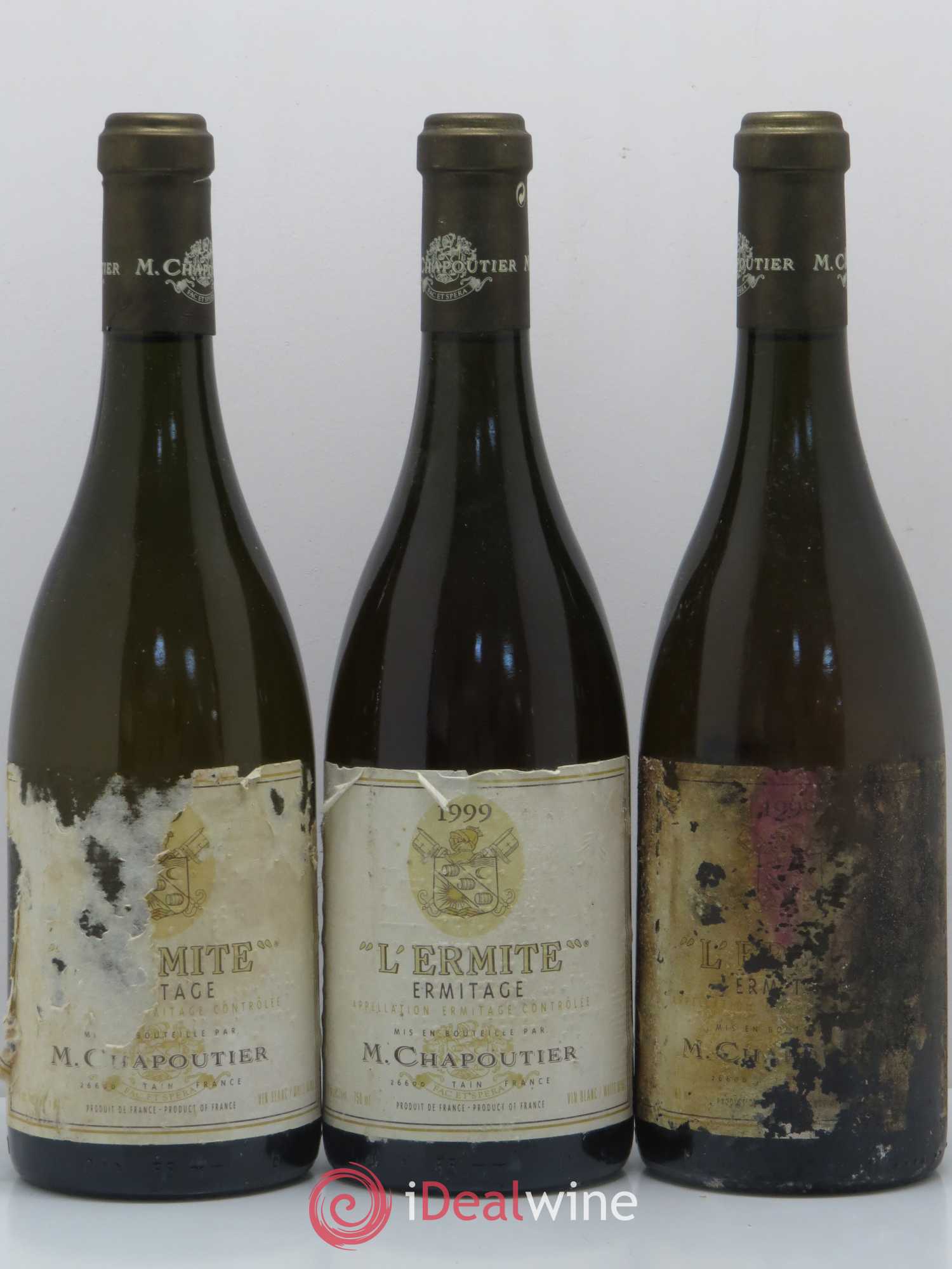 Hermitage Ermitage l'Ermite Chapoutier 1999 - Lot de 3 bouteilles - 0