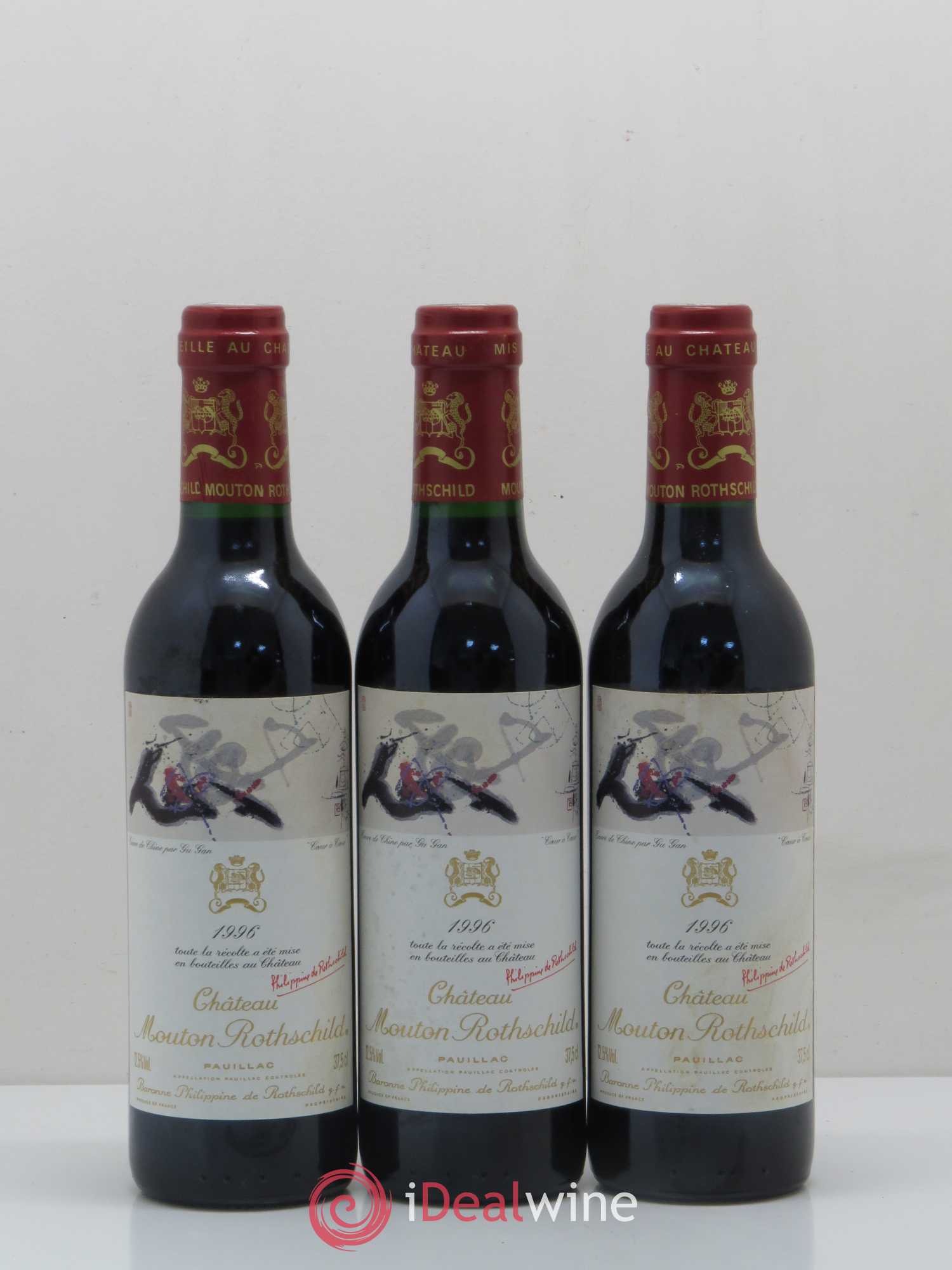 Château Mouton Rothschild 1er Grand Cru Classé 1996 - Lot de 6 demi bouteilles - 3