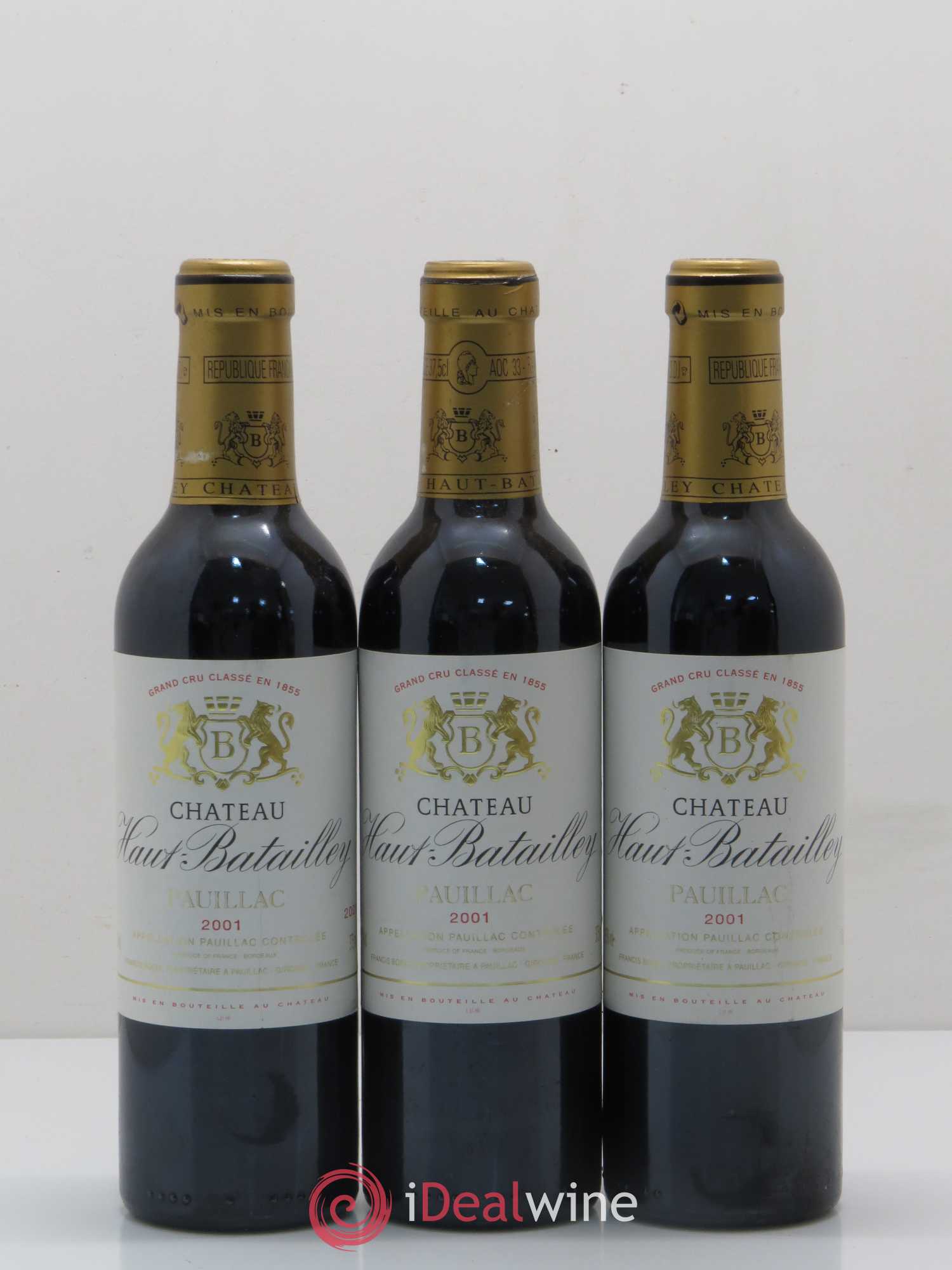Château Haut Batailley 5ème Grand Cru Classé (sans prix de réserve) 2001 - Lot de 12 demi bouteilles - 1